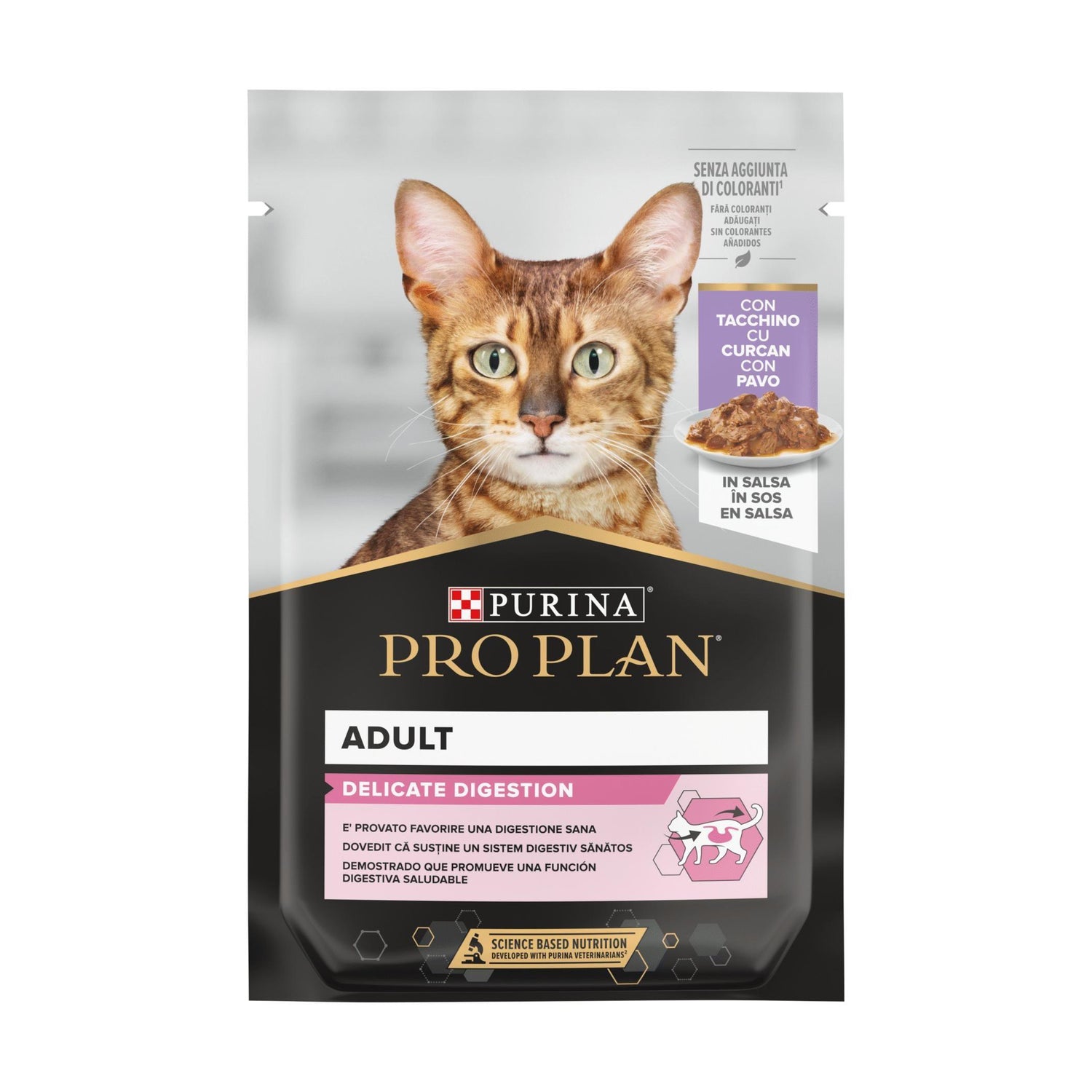 Pack Comida Húmida para Gato Adulto Delicate Peru Nutri Savour Saquetas Purina Pro Plan