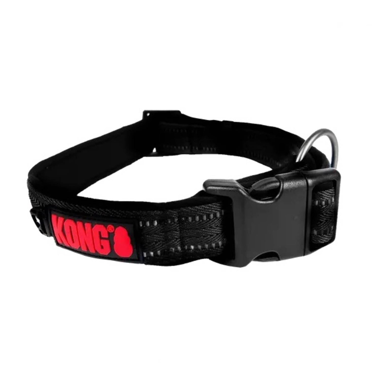 Coleira para Cão Nylon Preta Kong