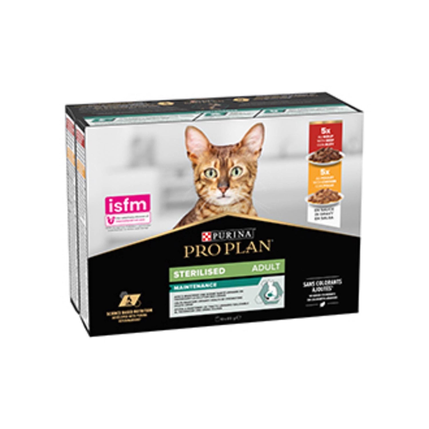 Pack Pack Comida Húmida para Gato Esterilizado Mix Frango + Vaca Purina Pro Plan