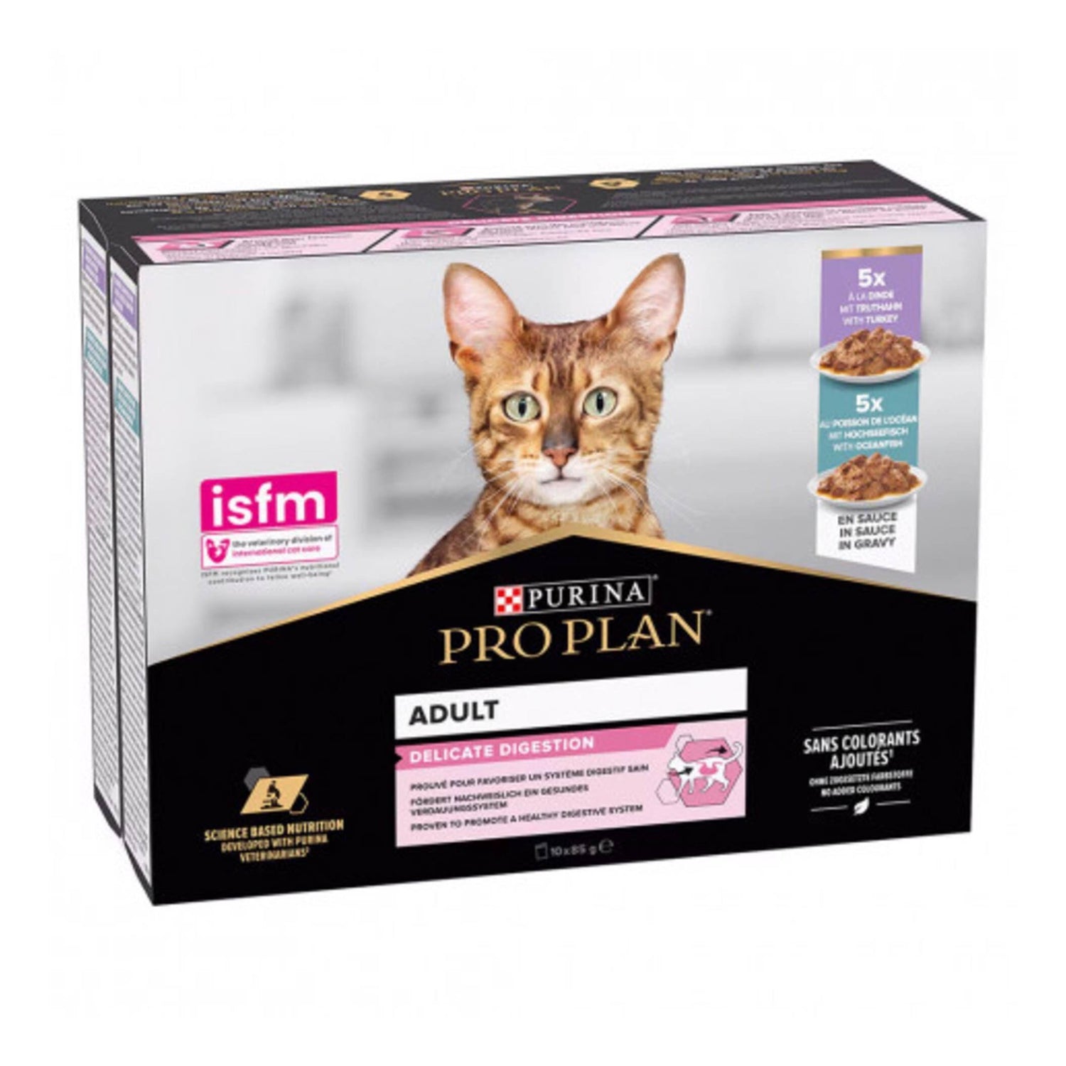 Pack Comida Húmida para Gato Digestion Mix Peru e Peixe Purina Pro Plan