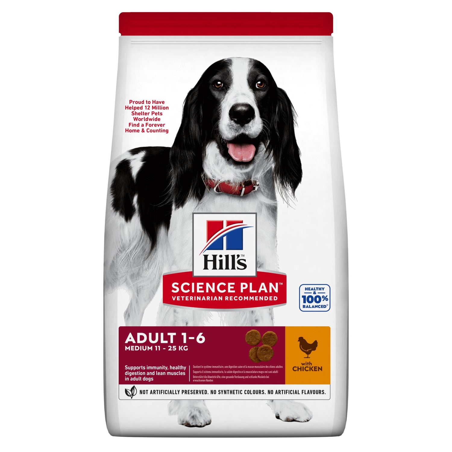 Ração para Cão Adulto Médio Frango Hill'S Science Plan