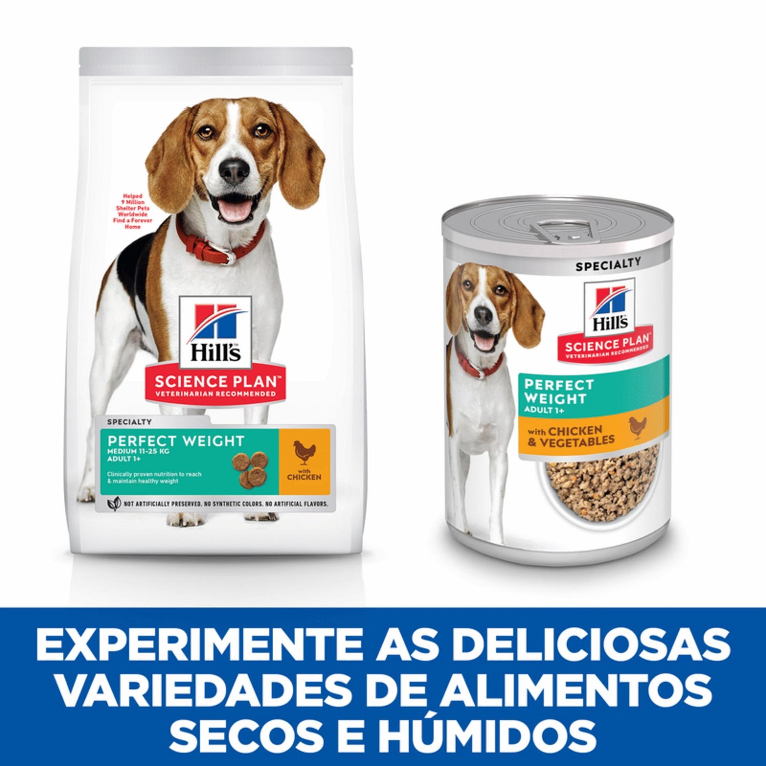 Ração para Cão Adulto Médio Perfect Weight Frango Hill'S Science Plan