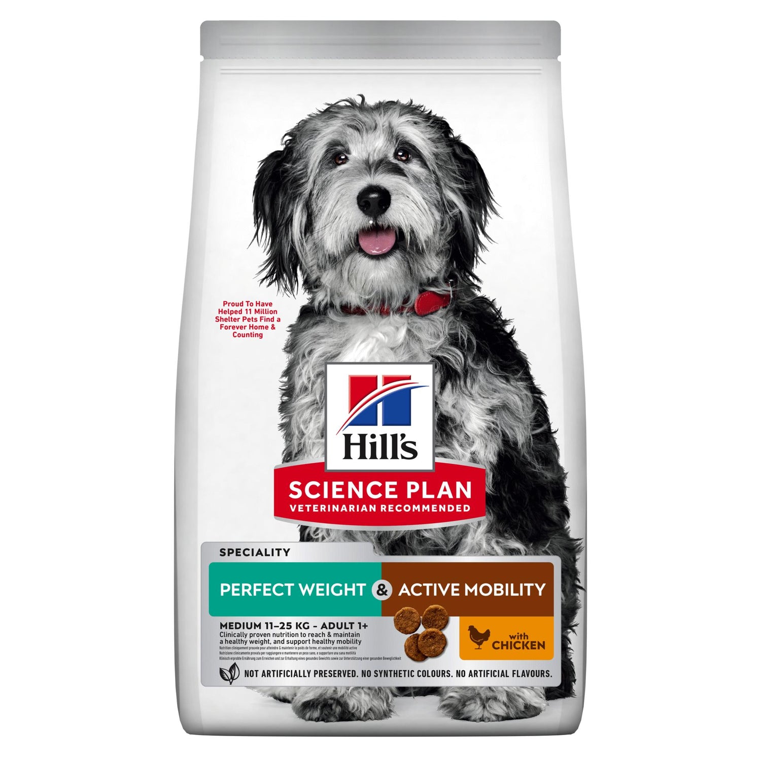 Ração para Cão Adulto Médio Frango Weight & Mobility Hill's Science Plan