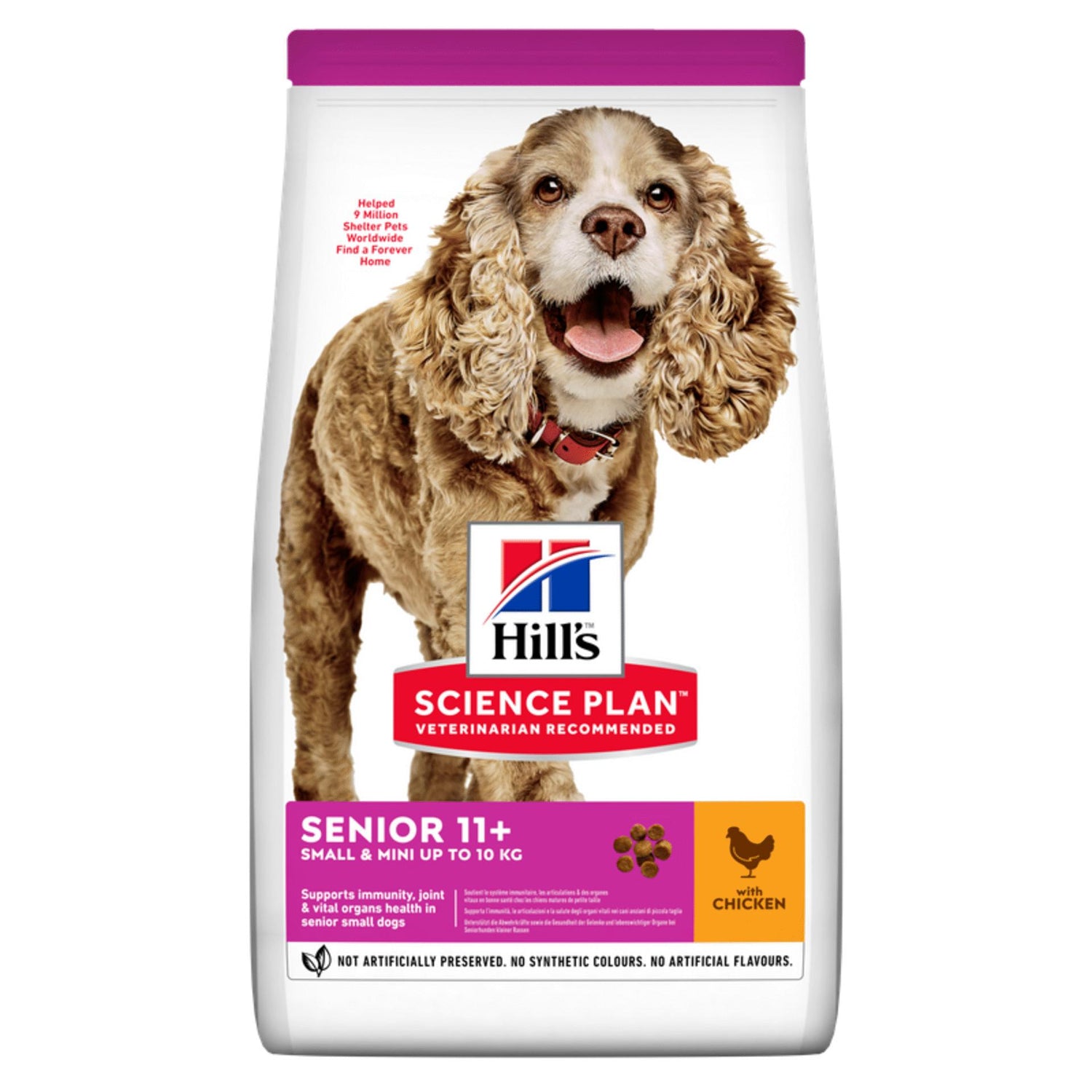 Ração para Cão Sénior 11+  Frango Hill'S Science Plan