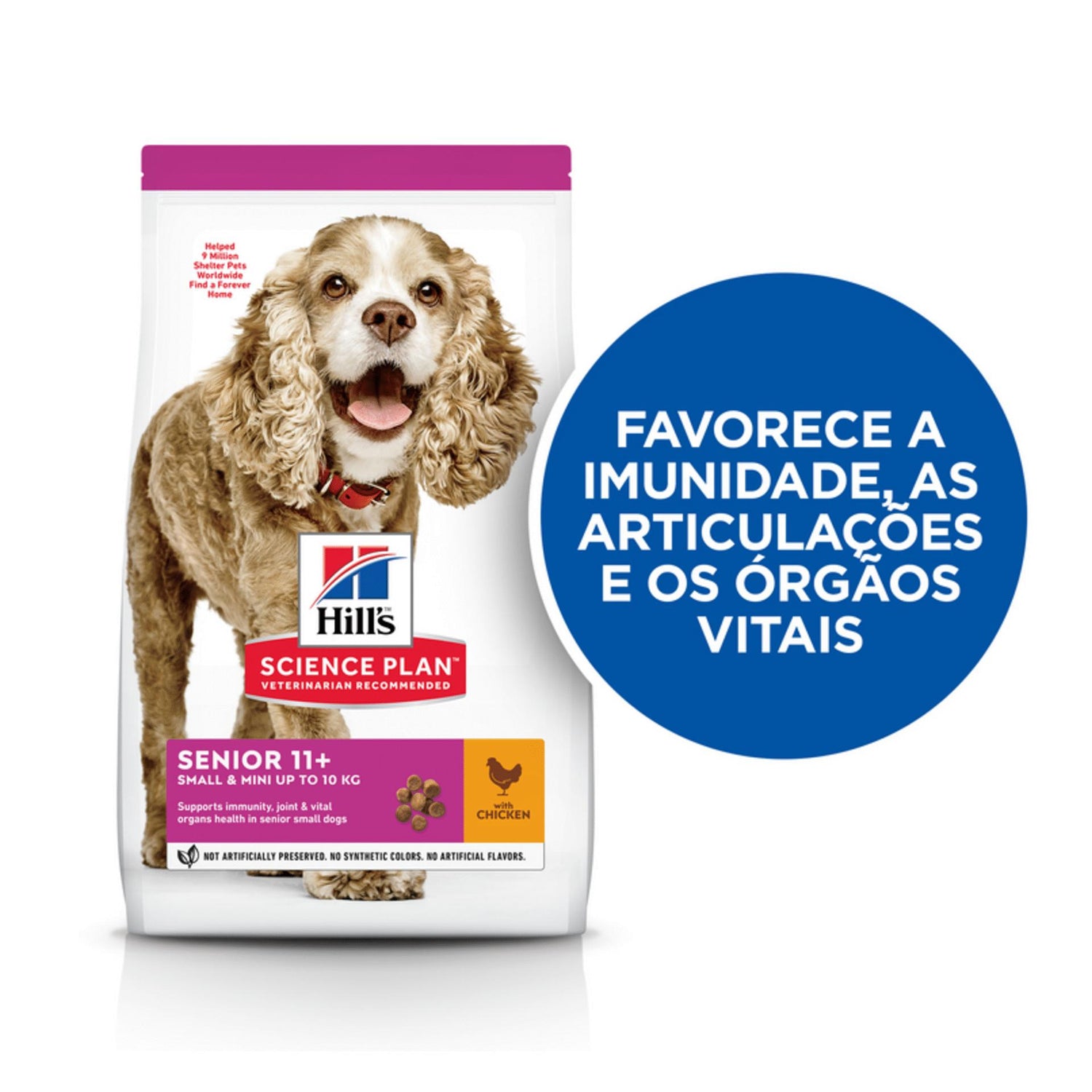 Ração para Cão Sénior 11+  Frango Hill'S Science Plan