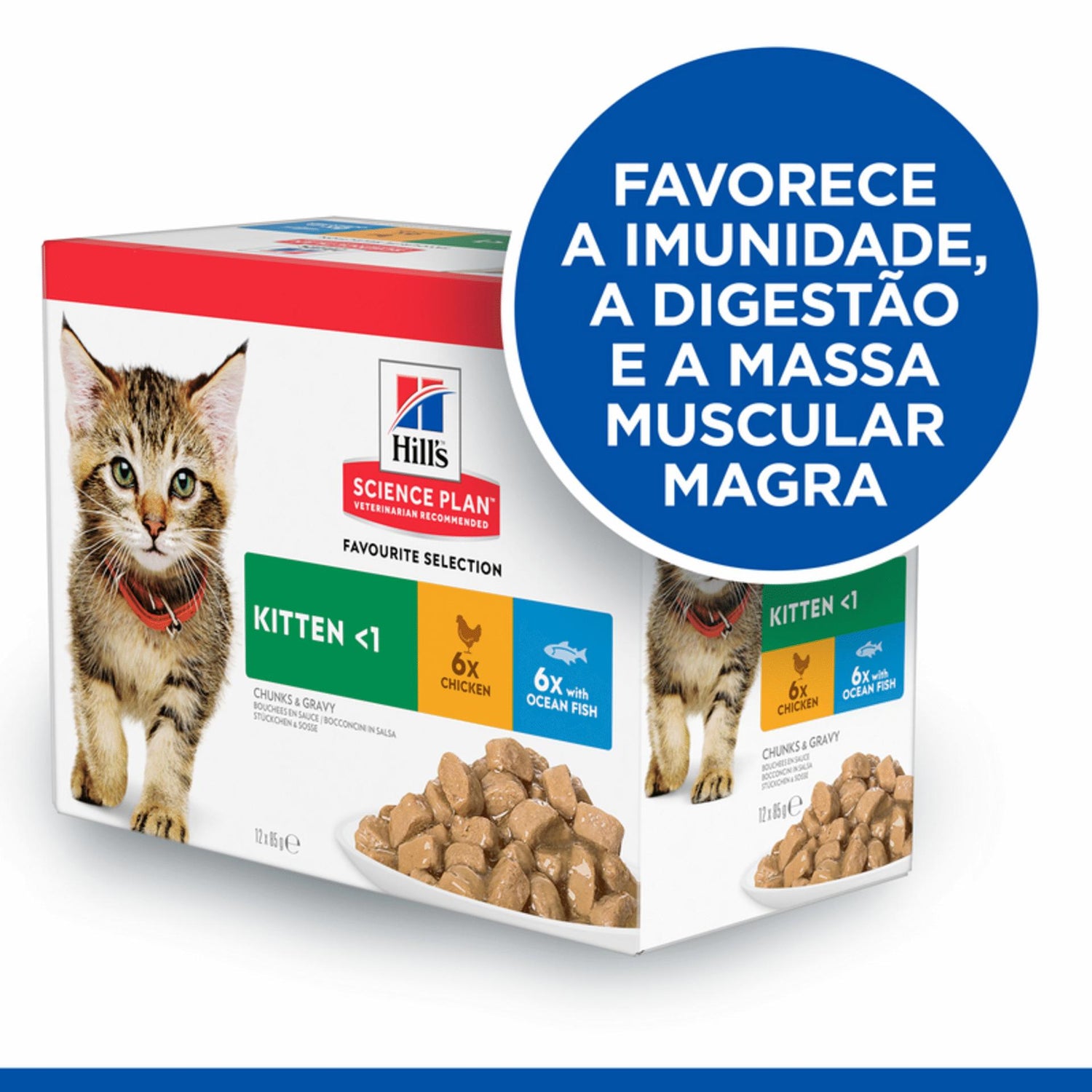 Comida Húmida para Gato Júnior  Frango e Peixe do Oceano Hill's Science Plan