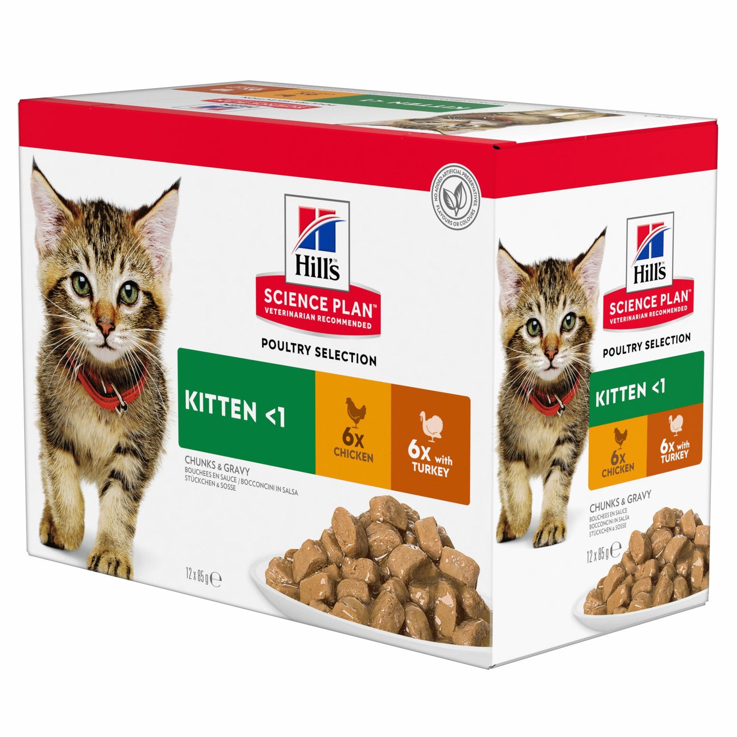 Comida Húmida para Gato Júnior  Frango e Peru Hill'S Science Plan