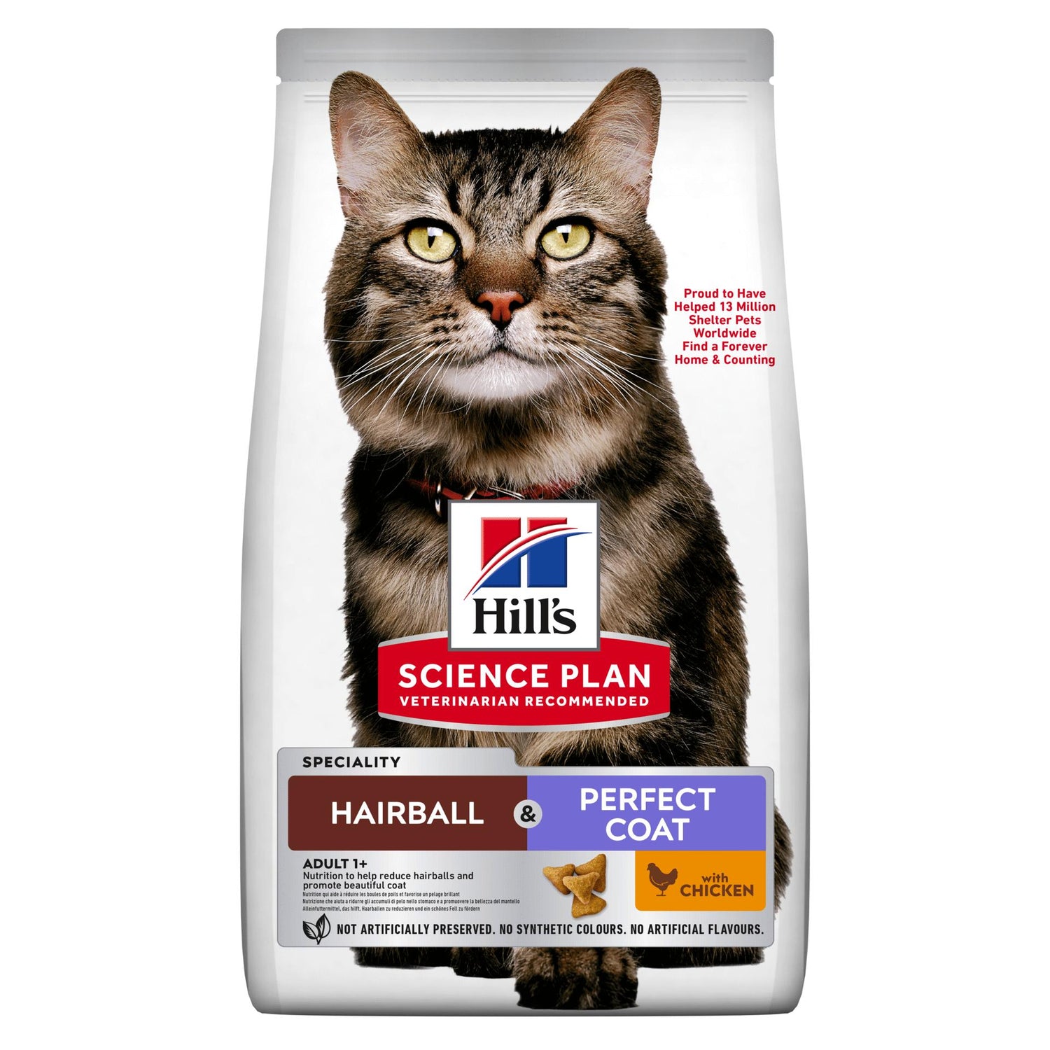 Ração para Gato Hairball&Perfect Coat Frango Hill's Science Plan