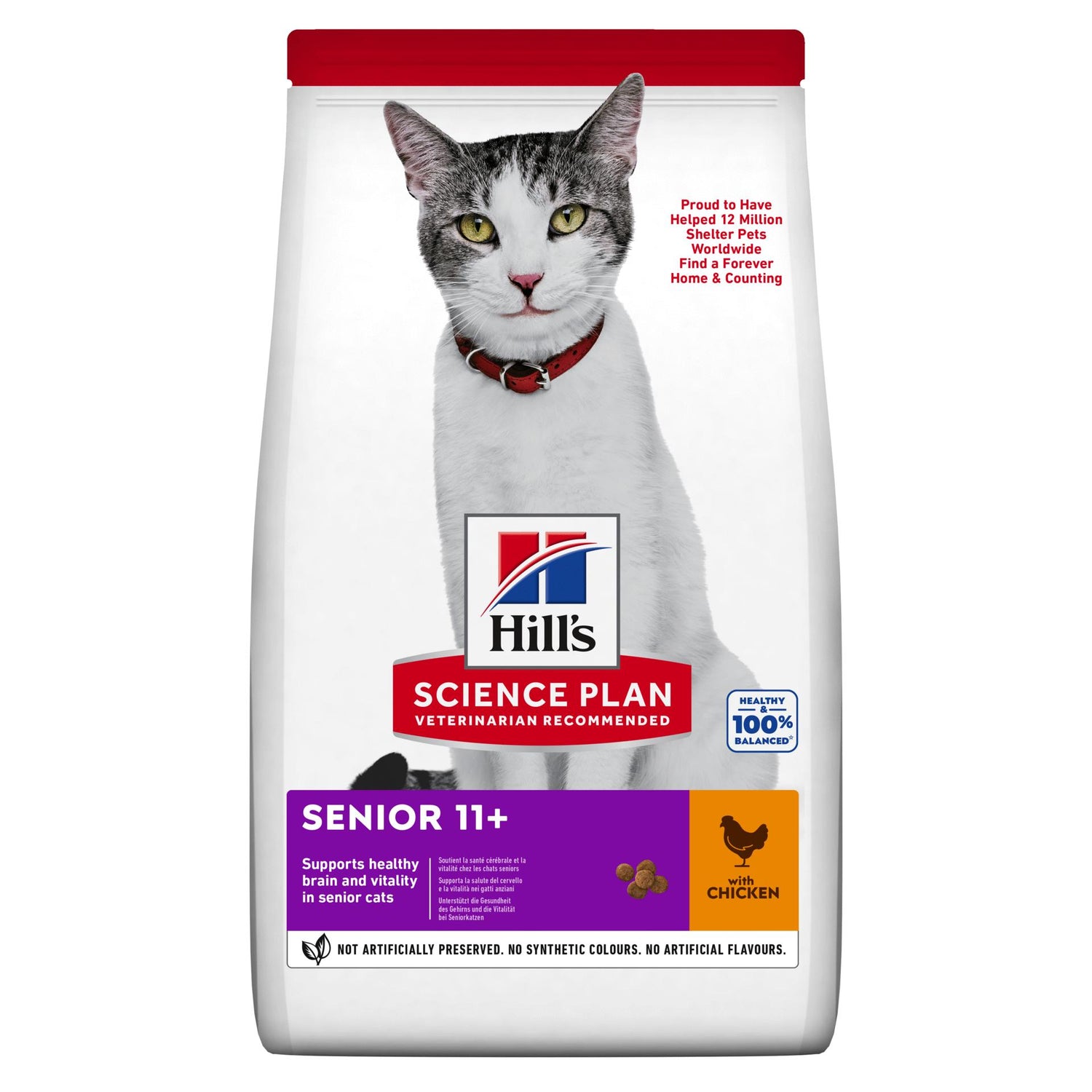 Ração para Gato Adulto 11+ Frango Hill's Science Plan