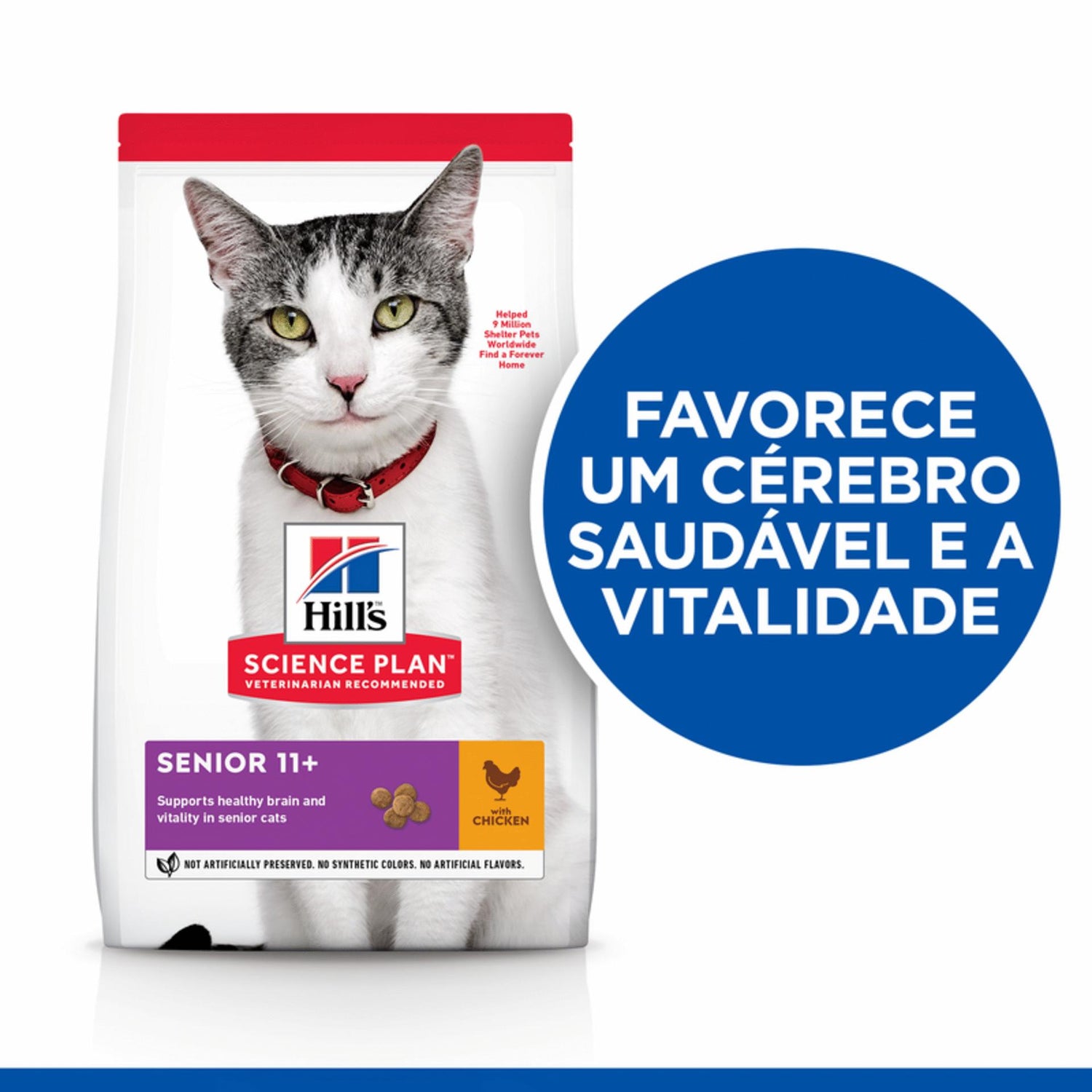 Ração para Gato Adulto 11+ Frango Hill's Science Plan
