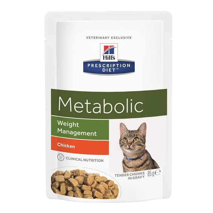 Pack Comida Húmida para Gato Metabolic Frango e Vegetais Hill'S Prescription Diet