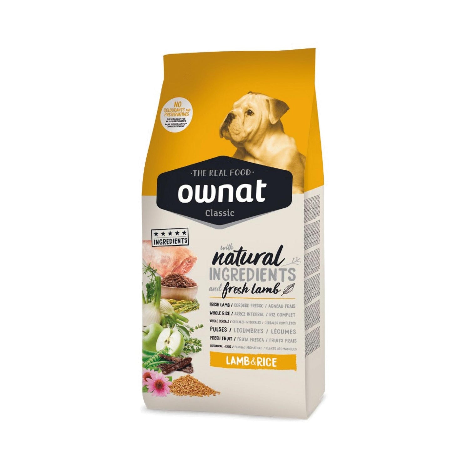 Ração para Cão Cordeiro e Arroz Ownat