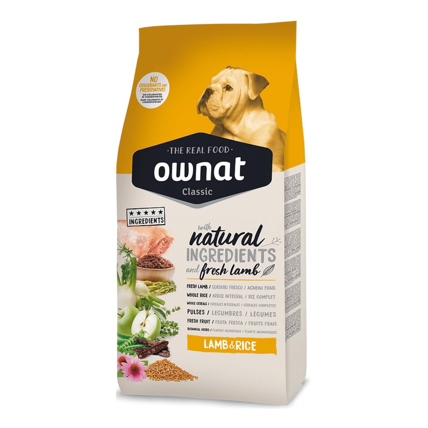 Ração para Cão Cordeiro e Arroz Ownat