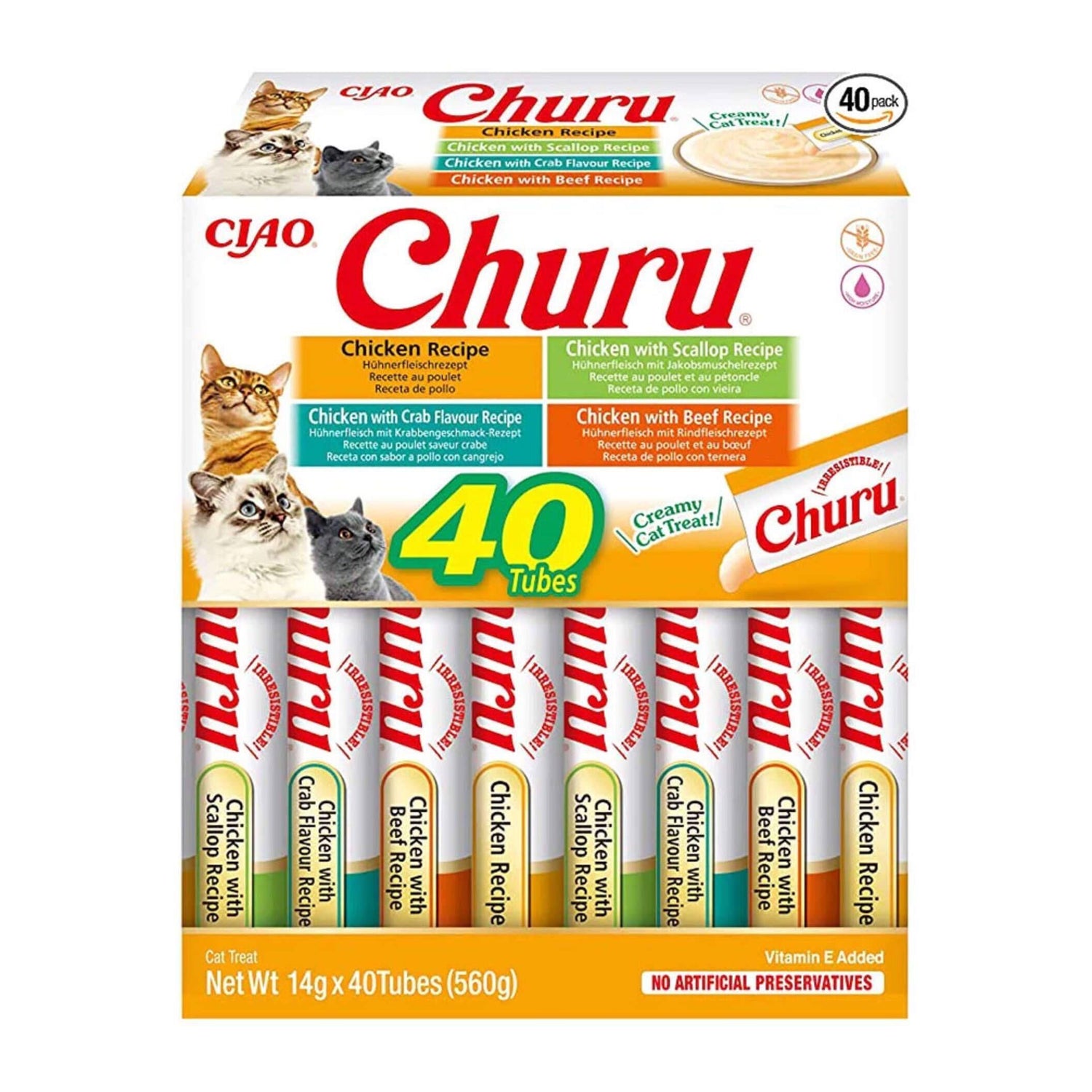 Pack Snack para Gato Sortido Frango Churu