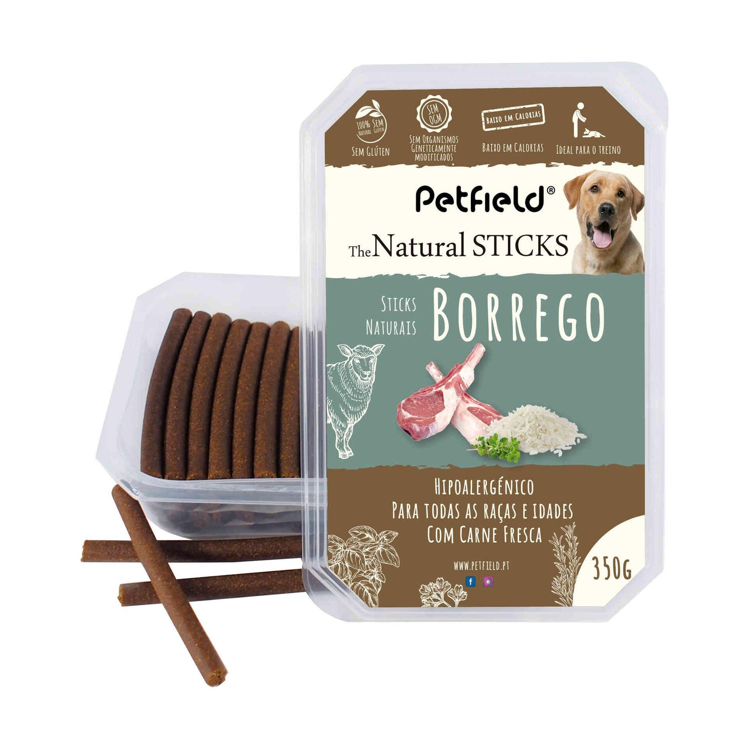 Snack para Cão Borrego Petfield