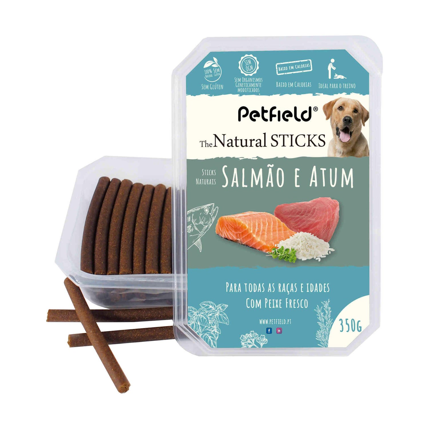 Snack para Cão Salmão e Atum Petfield