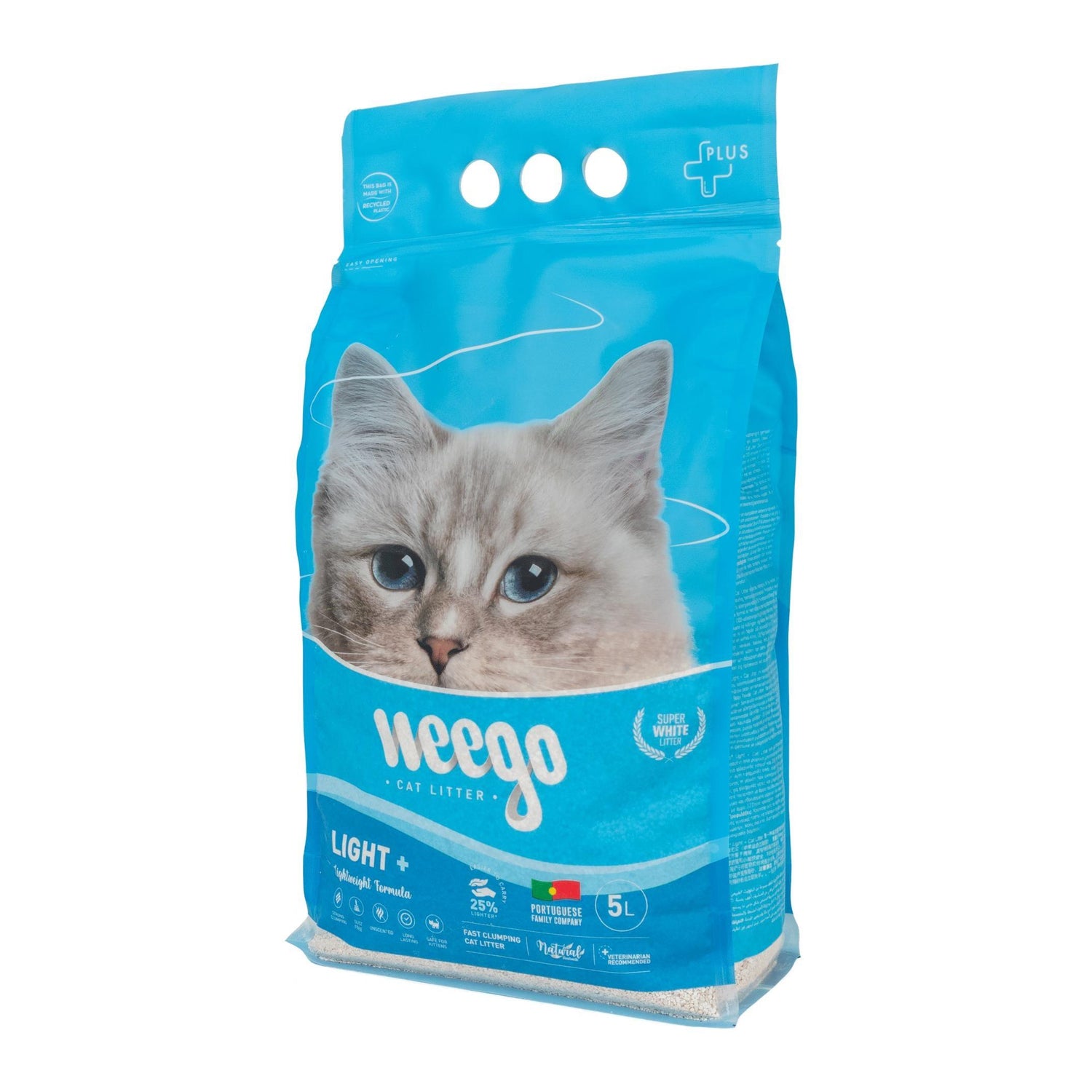 Areia Aglomerante Litter Light Weego 5 l