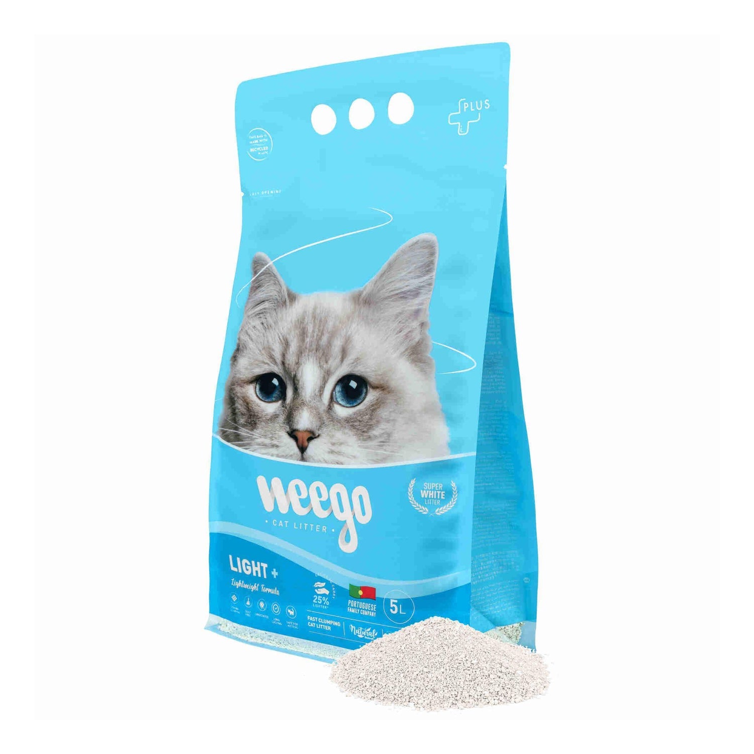 Areia Aglomerante Litter Light Weego 5 l