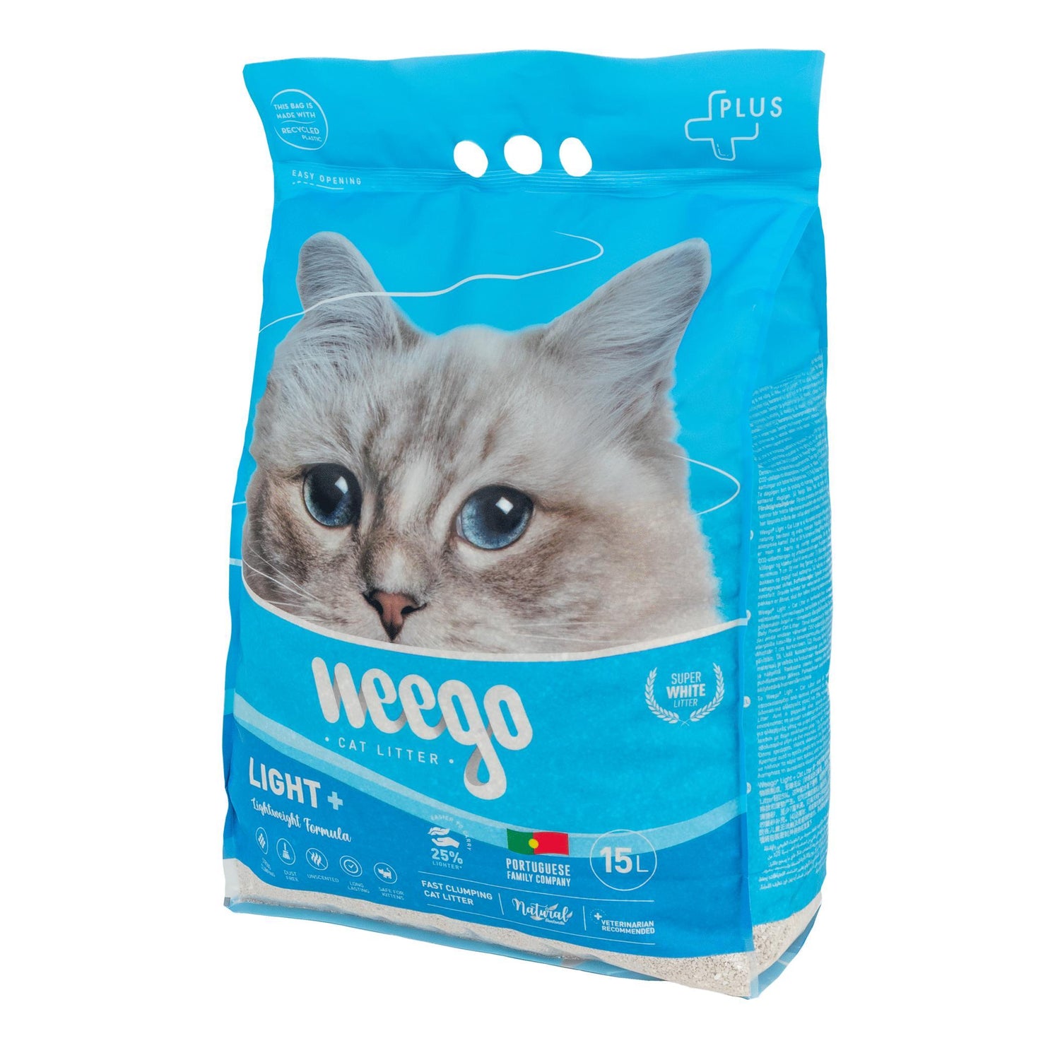 Areia Aglomerante Litter Light Weego 15 l