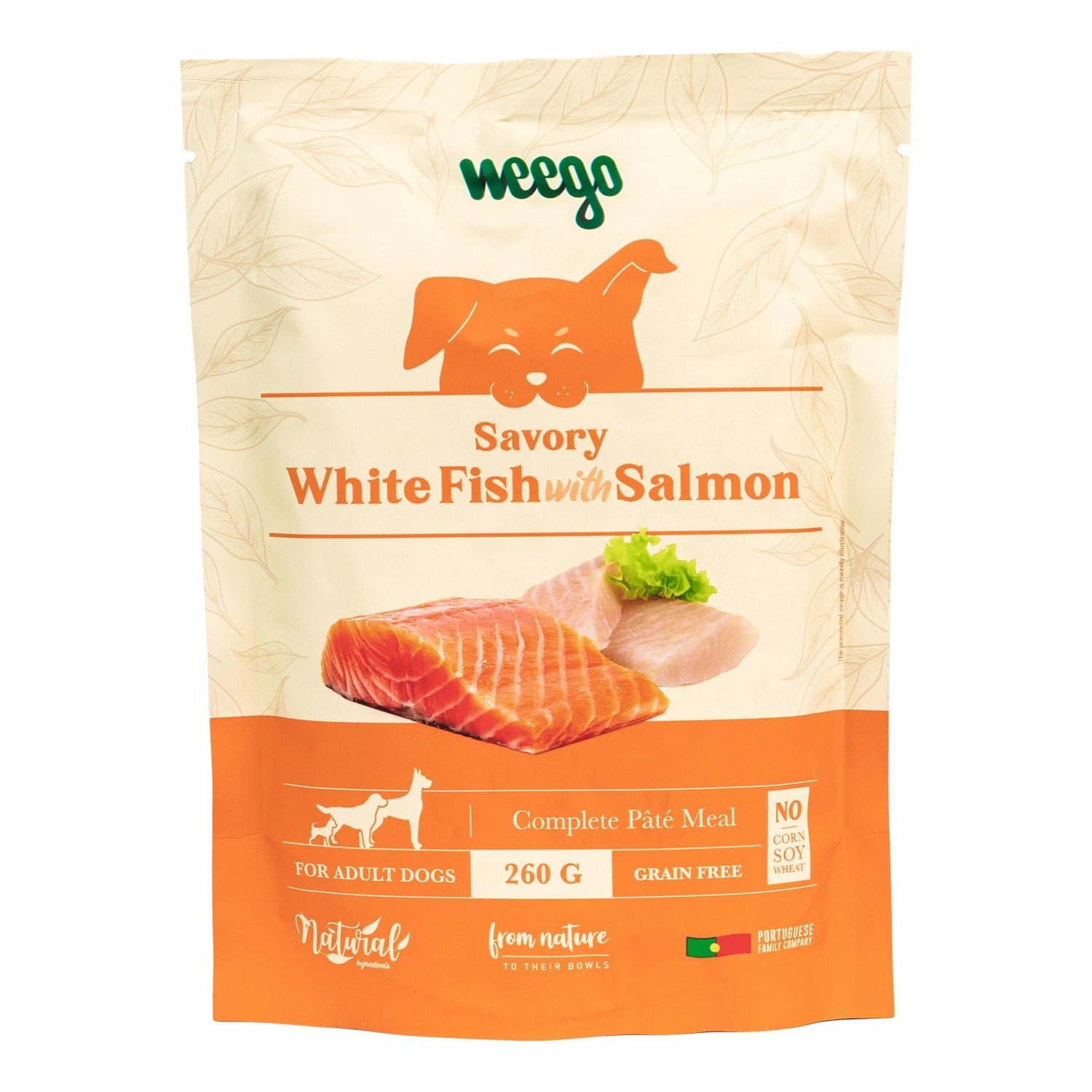Comida Húmida para Cão Peixe e Salmão Weego