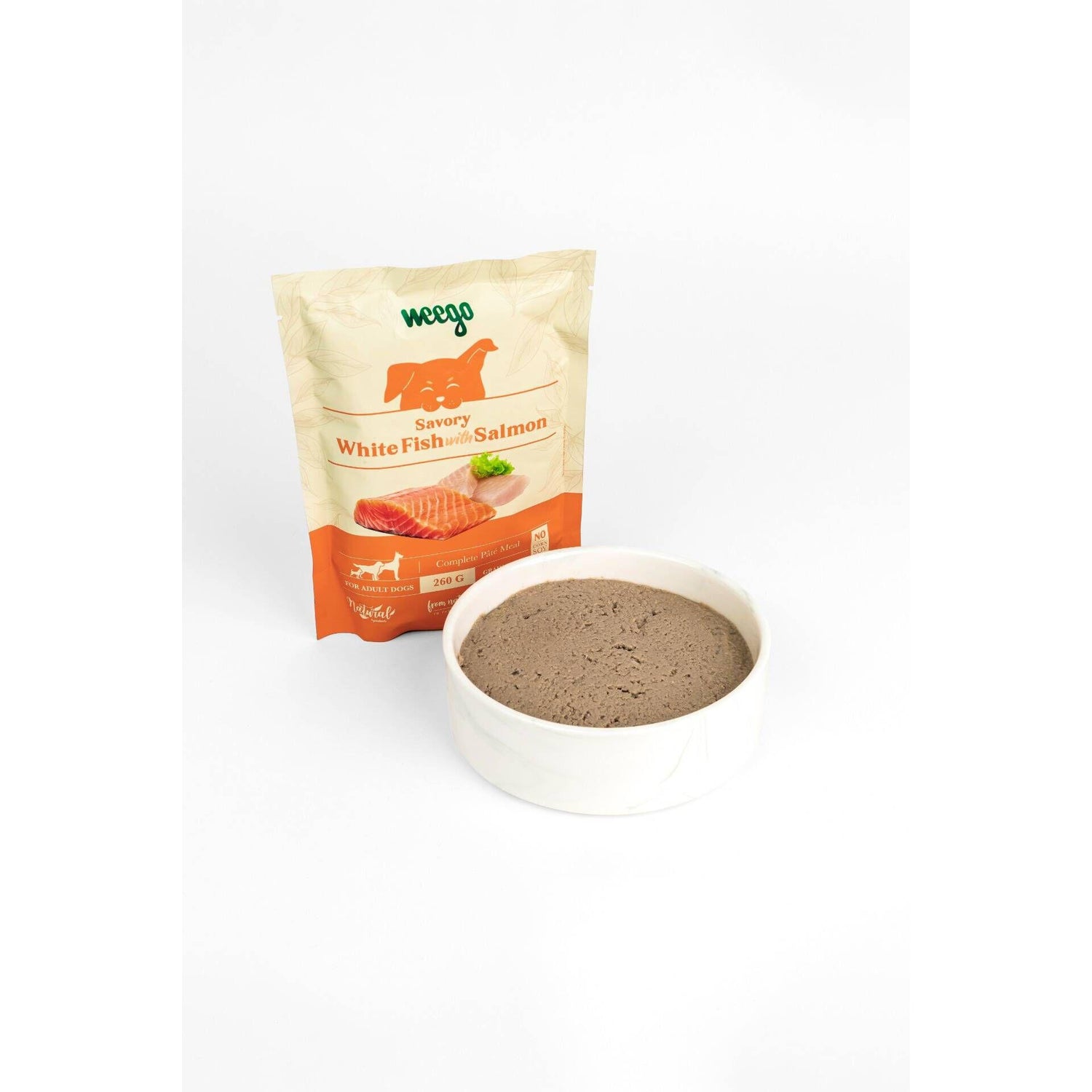 Comida Húmida para Cão Peixe e Salmão Weego