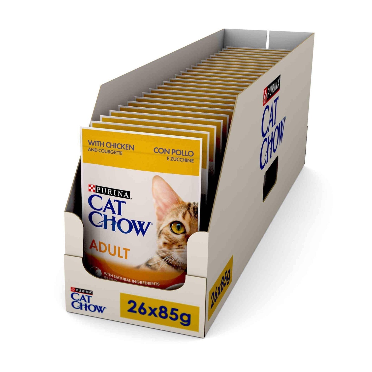 Pack Comida Húmida para Gato Adulto Frango Saquetas Purina Cat Chow