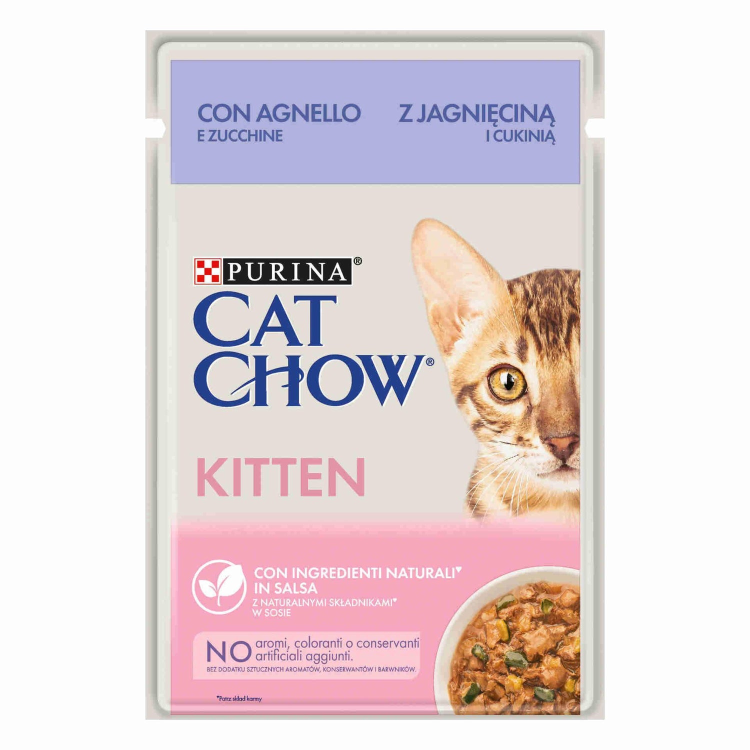 Pack Comida Húmida para Gato Júnior Borrego Purina Cat Chow