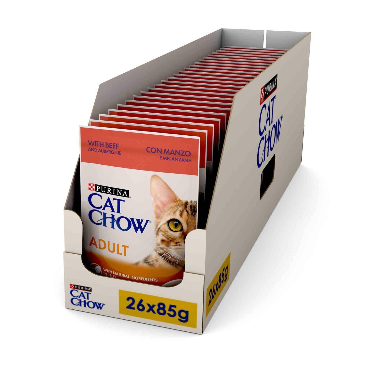 Pack Comida Húmida para Gato Adulto Carne Saquetas Purina Cat Chow