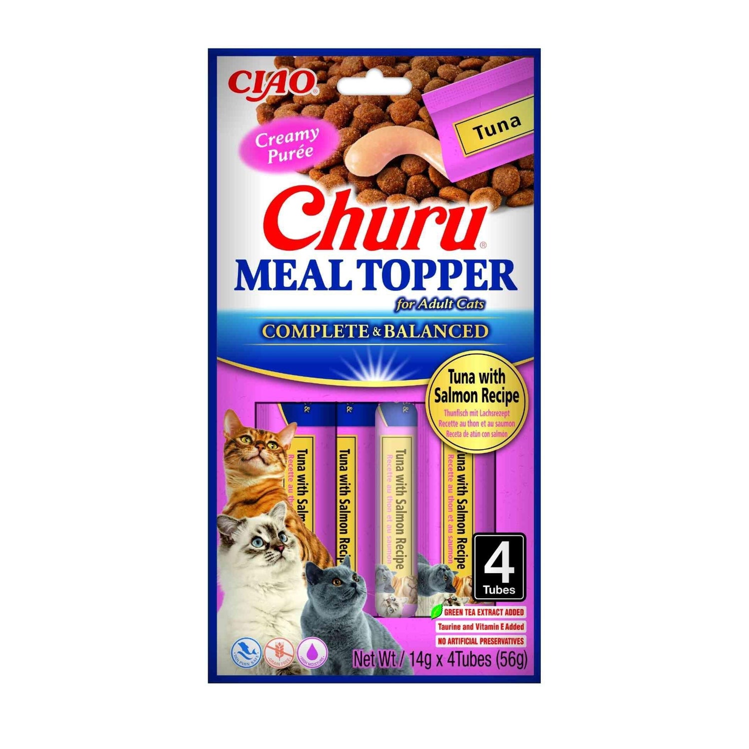 Snack para Gato Topper Atum Com Salmão Churu