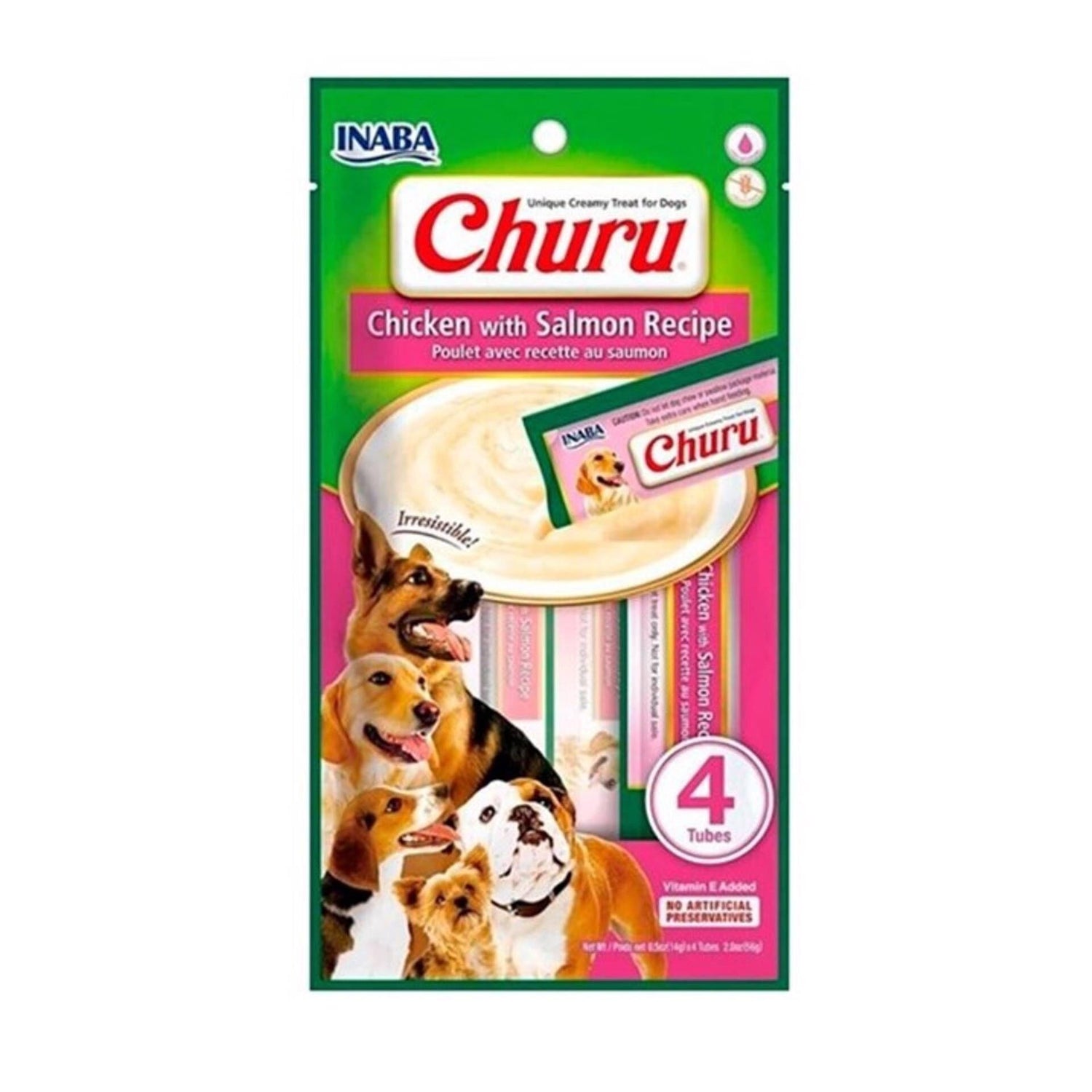 Snack para Cão Topper Frango e Salmão Churu