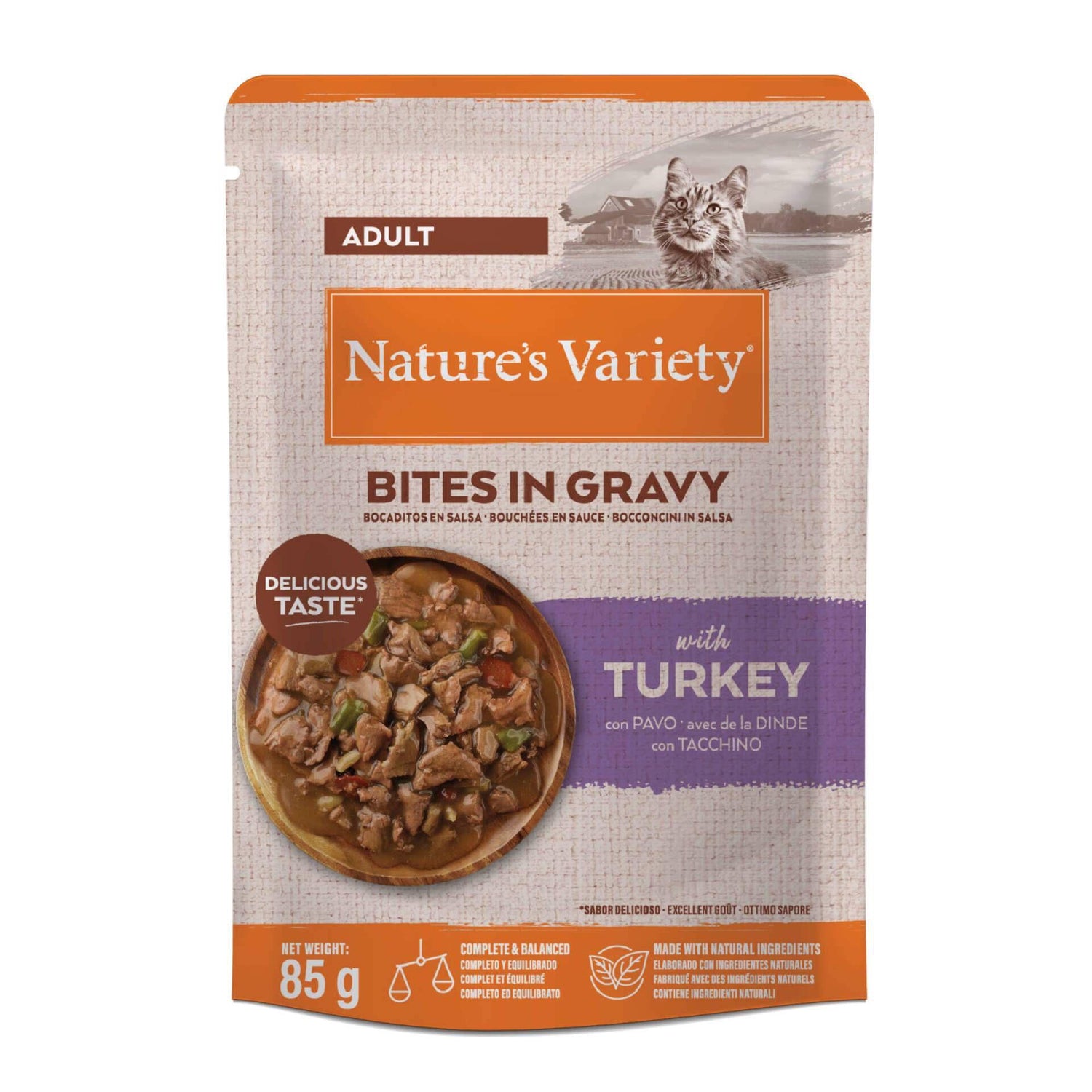 Comida Húmida para Gato Adulto Peru em Molho Nature'S Variety