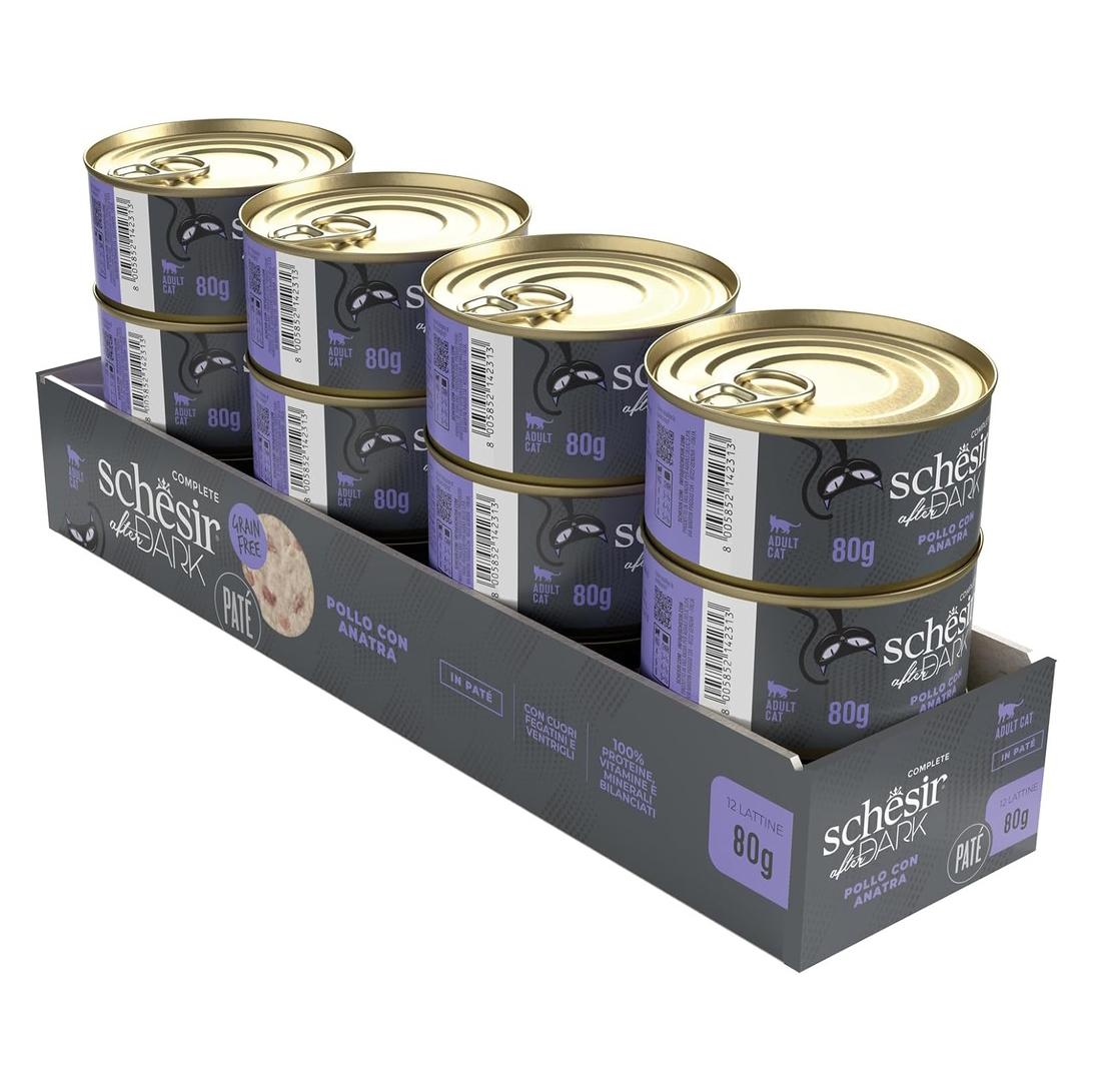 Pack Comida Húmida para Gato Júnior Frango e Aloé Lata Schesir