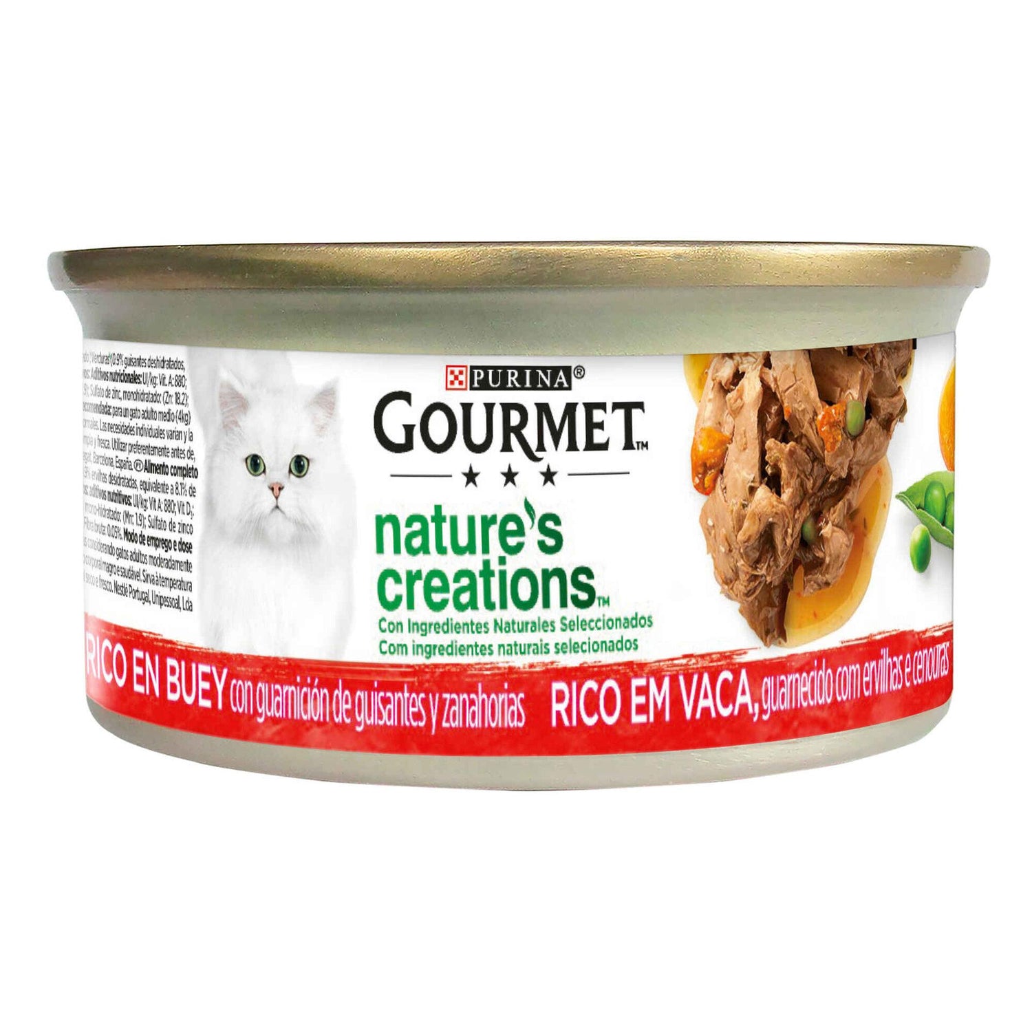 Pack Comida Húmida para Gato Adulto Vaca Lata Purina Gourmet Nature