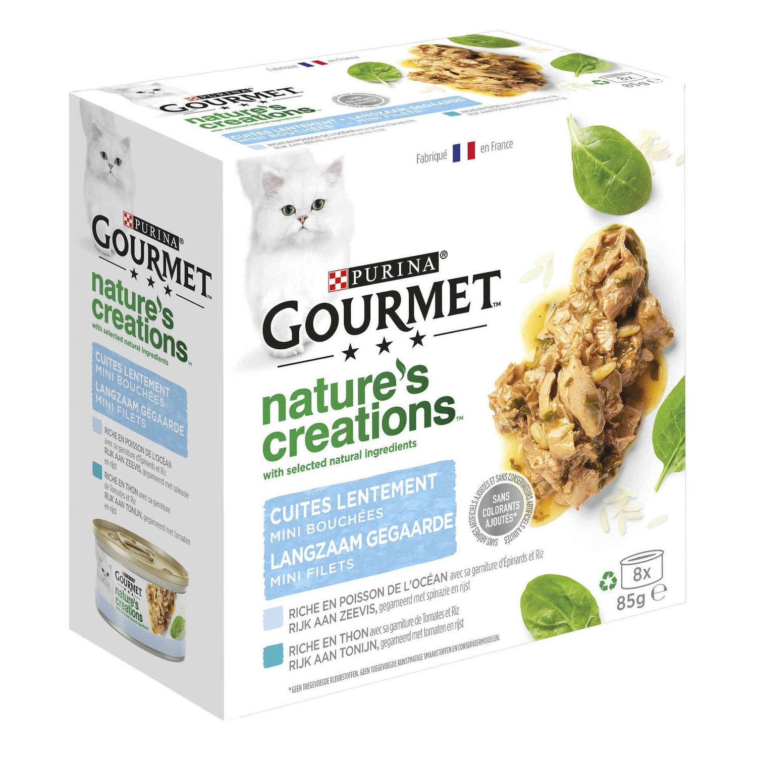 Pack Comida Húmida para Gato Adulto Peixe Lata Purina Gourmet Nature