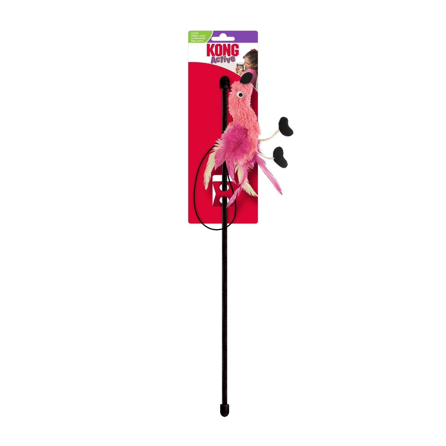 Brinquedo para Gato Feather Teaser Flamingo Kong