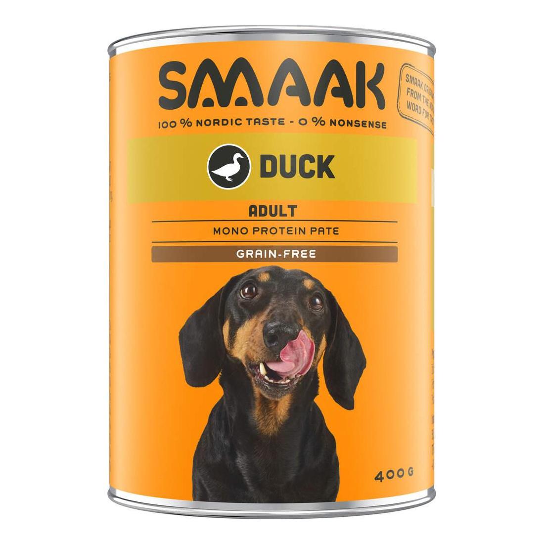 Comida Húmida para Cão Adulto Sem Cereais Pato Lata Smaak