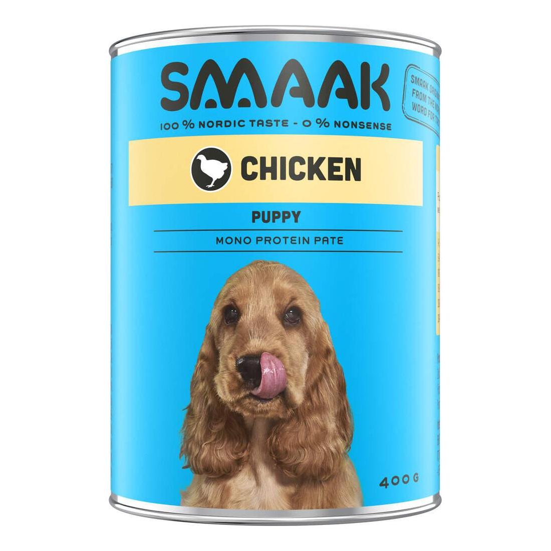 Comida Húmida para Cão Júnior Frango Lata Smaak