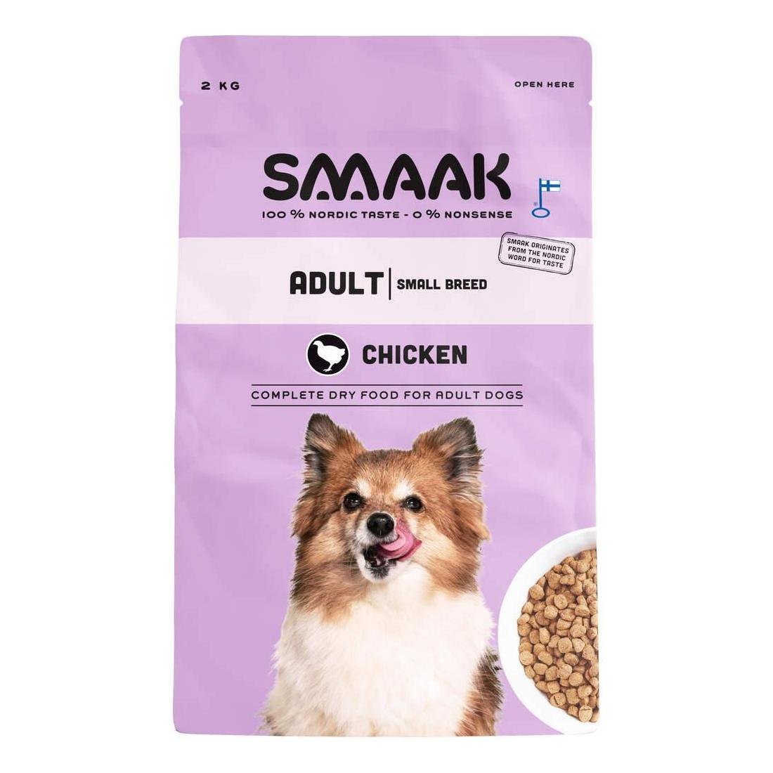 Ração para Cão Adulto Raças Pequenas Frango Smaak