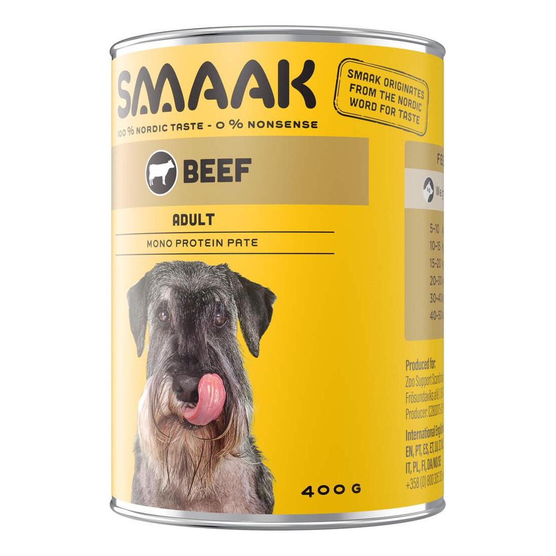 Comida Húmida para Cão Vaca Lata Smaak
