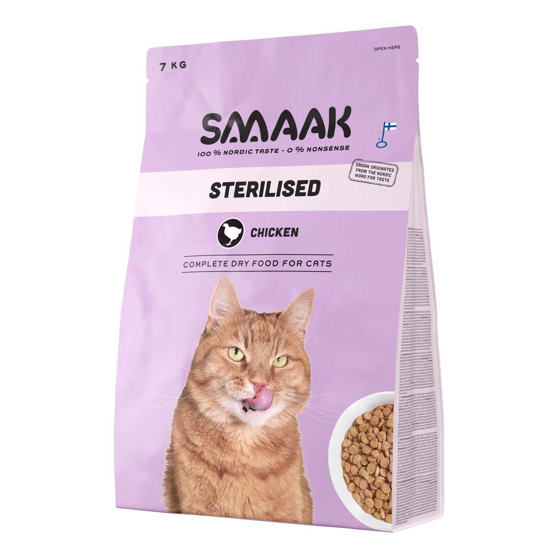 Ração para Gato Adulto Esterilizado Frango Smaak