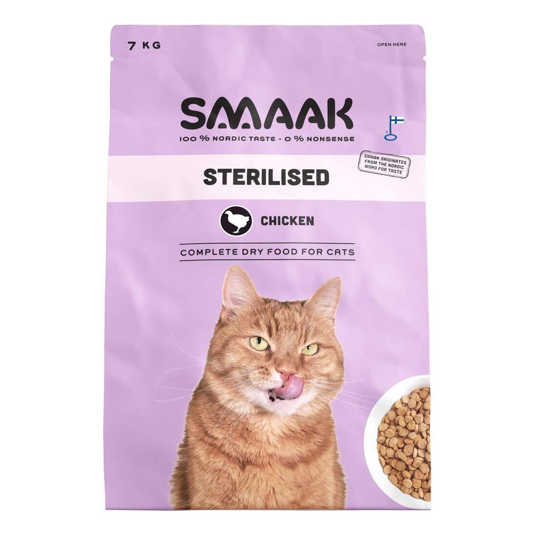 Ração para Gato Adulto Esterilizado Frango Smaak