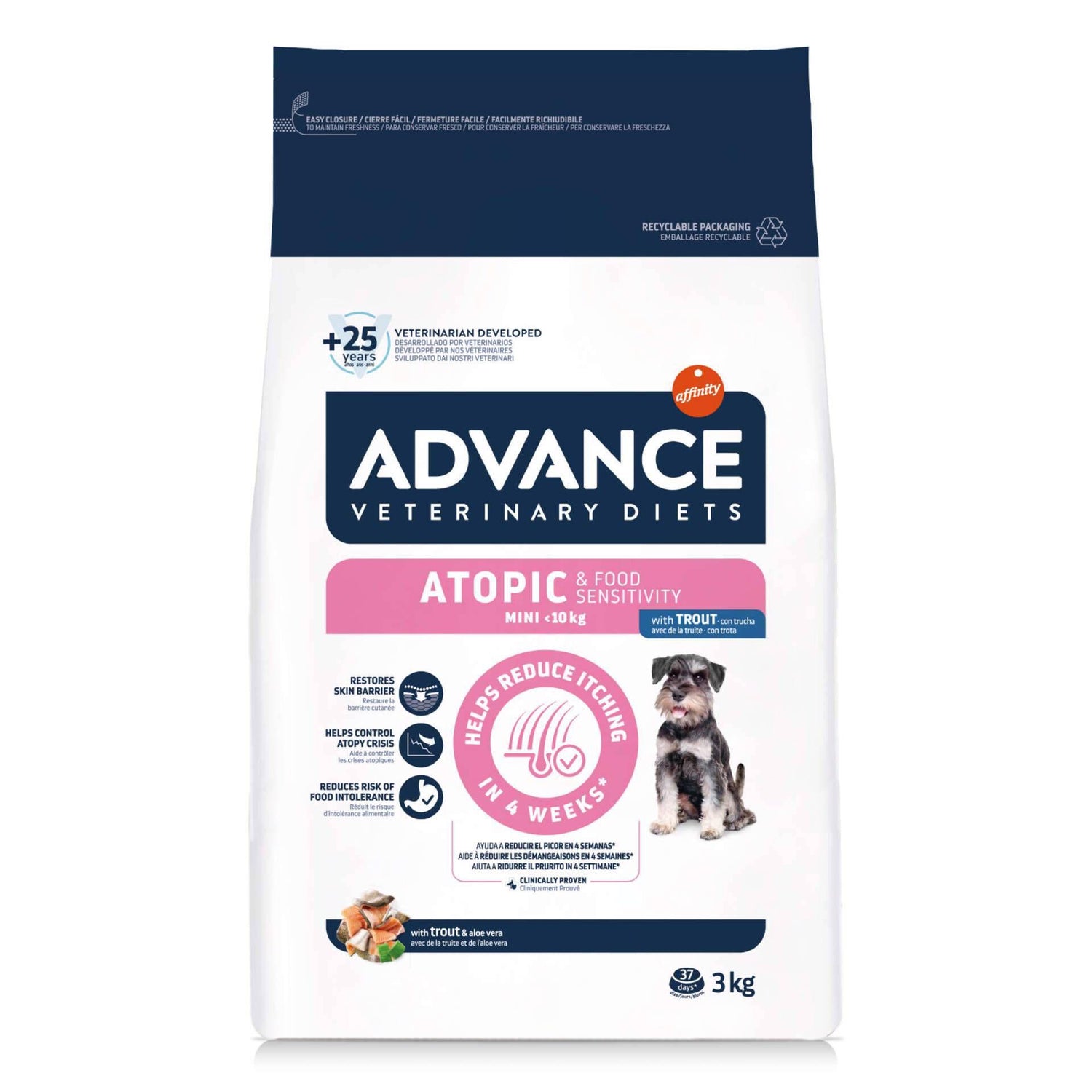 Ração para Cão Raças Pequenas Derma Care Truta Affinity Advance Veterinary Diets