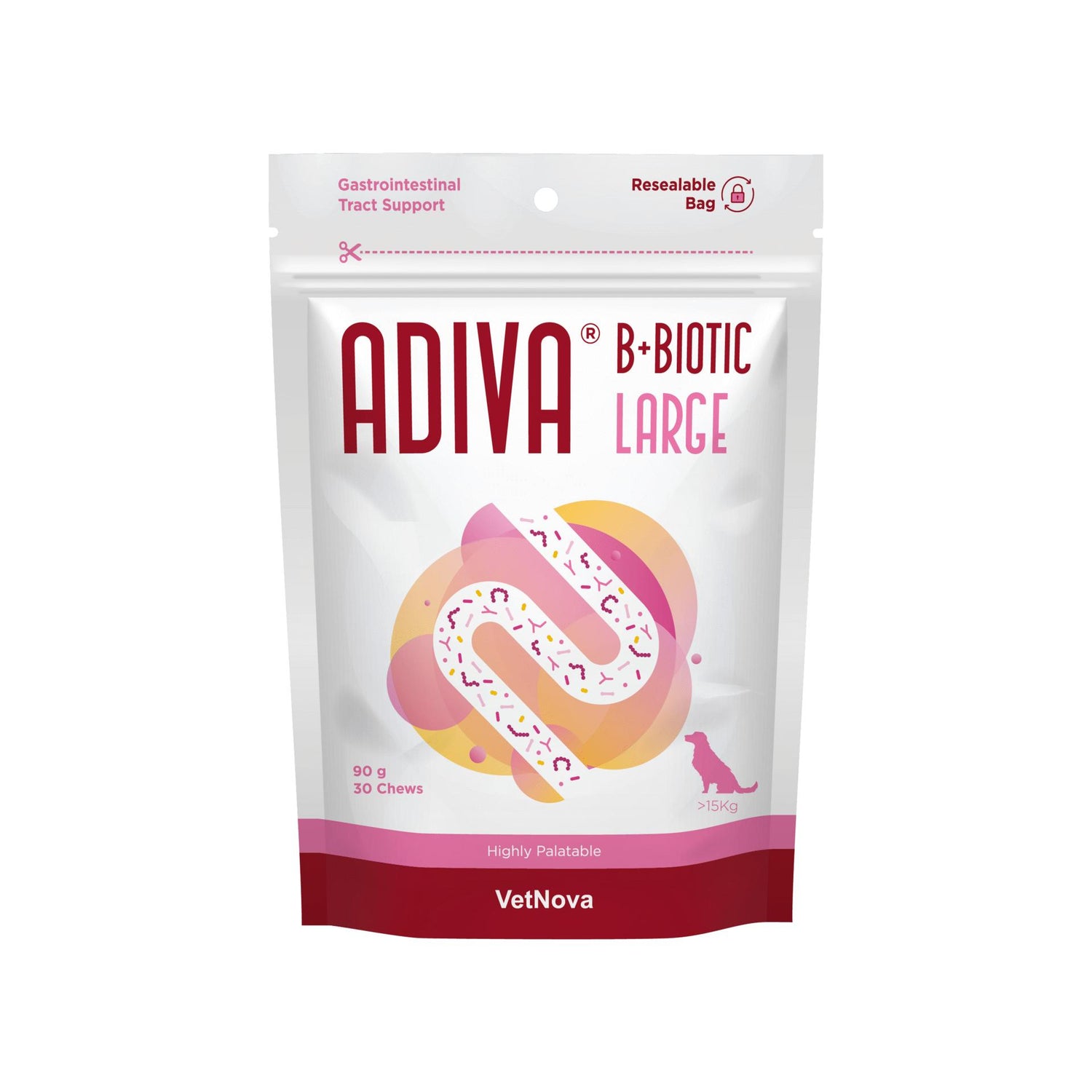 Adiva B+Biotic Raças Médias e Grandes