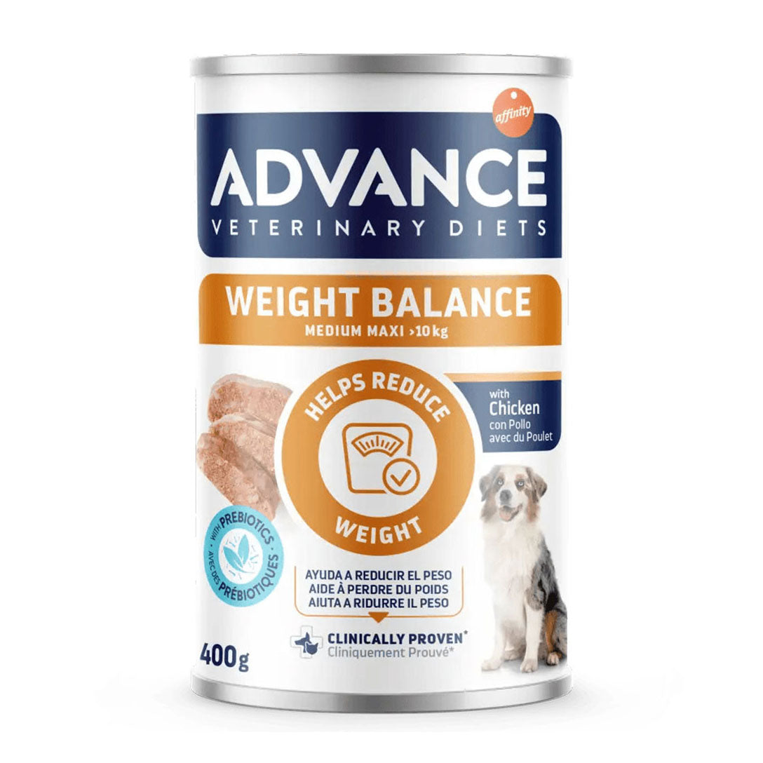 Pack Comida Húmida para Cão Adulto Weight Balance Frango Affinity Advance Veterinary Diets