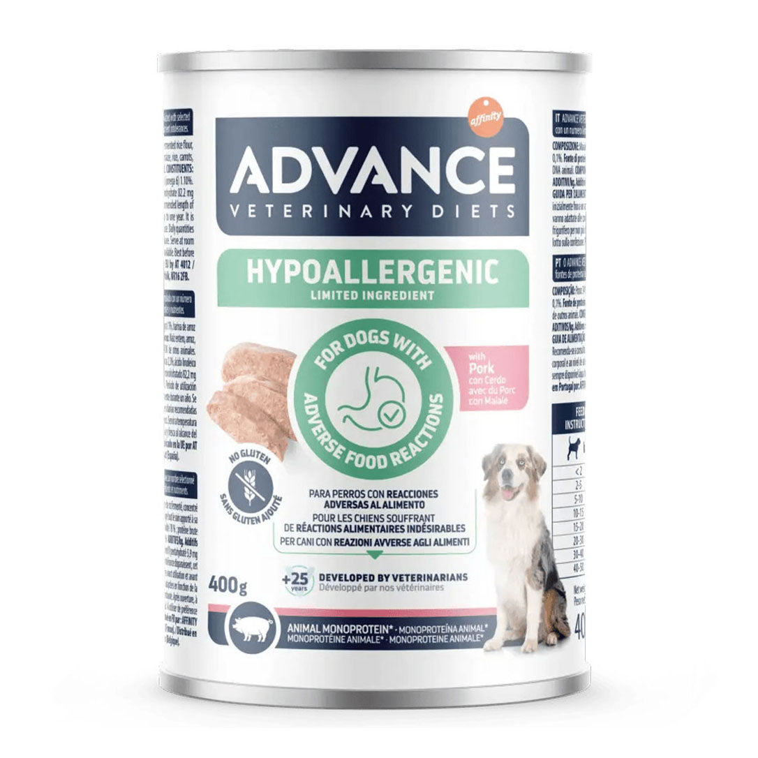 Pack Comida Húmida para Cão Adulto Hypoallergenic Porco Affinity Advance Veterinary Diets