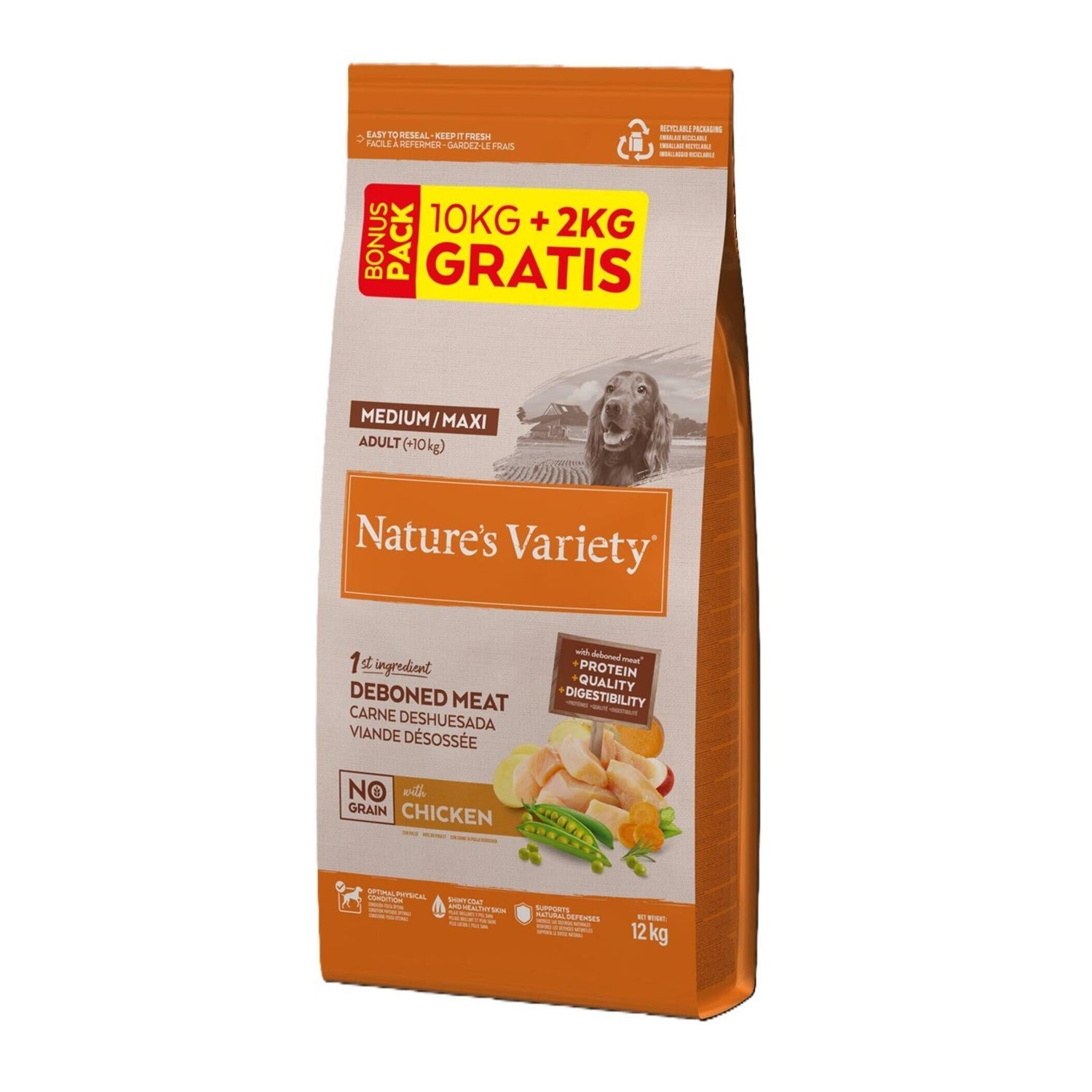 Ração para Cão Adulto Sem Cereais Frango Nature'S Variety