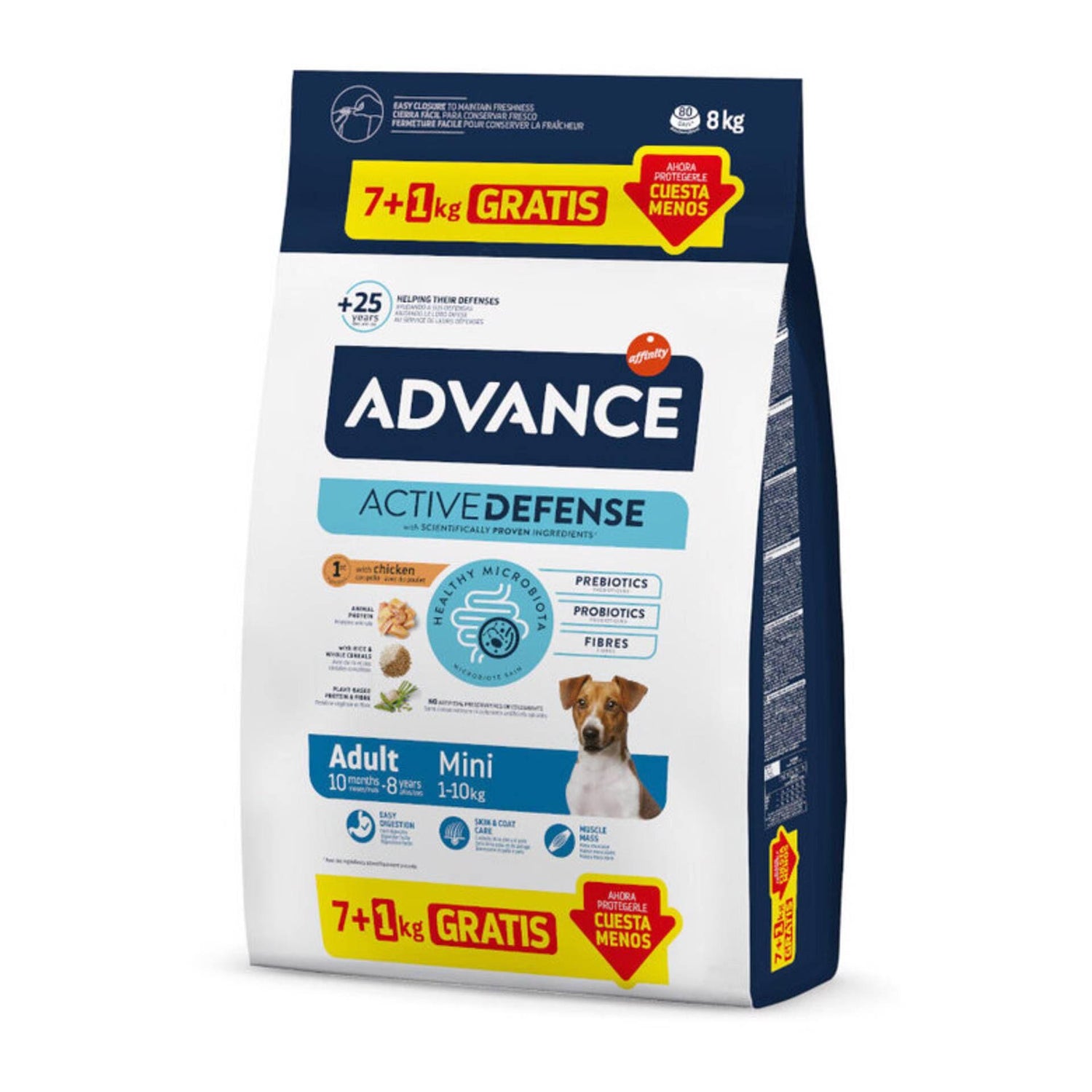 Ração para Cão Adulto Raças Pequenas Frango e Arroz Affinity Advance