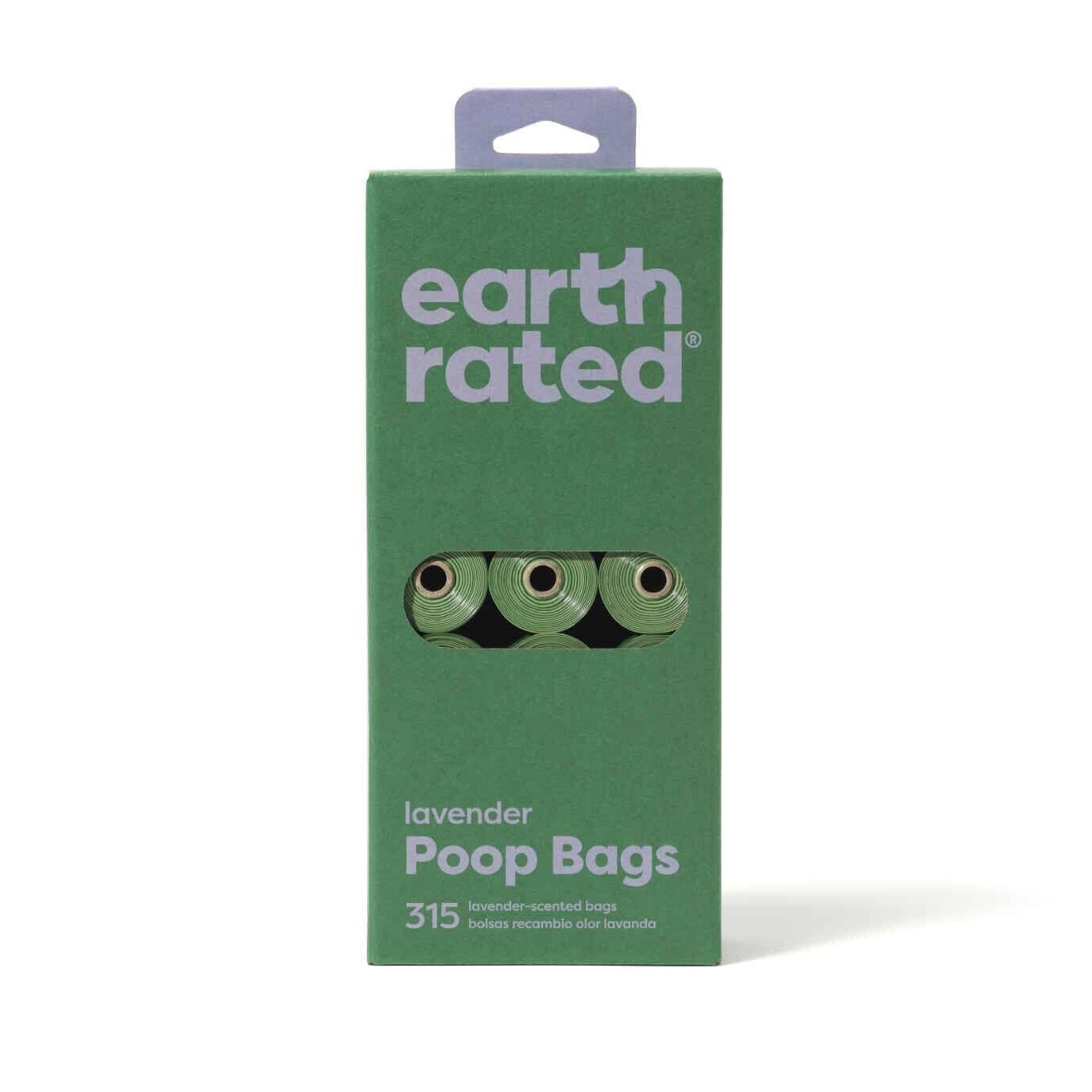 Sacos de Dejetos Eco-Friendly Lavanda 21 Rolos Earth Rated