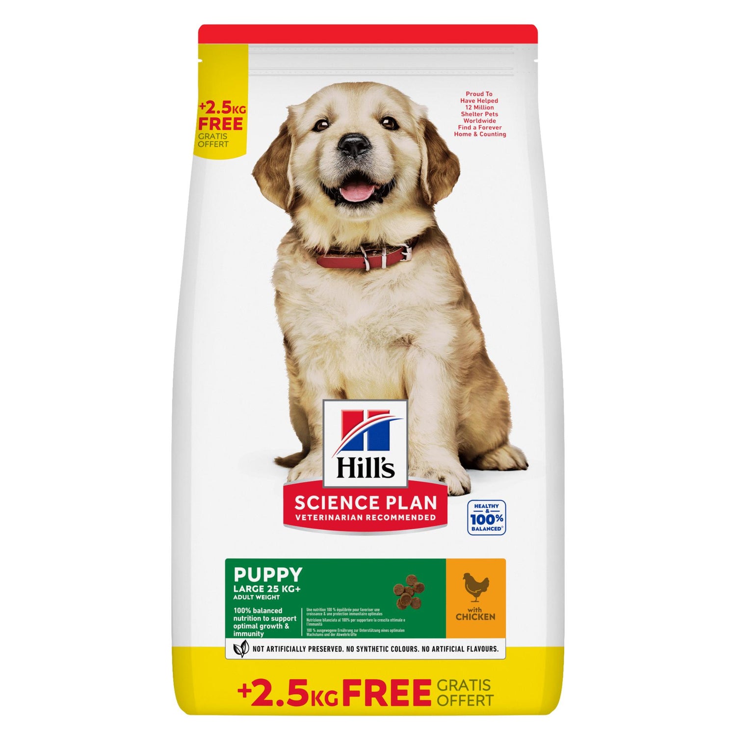 Ração para Cão Júnior Raças Grandes  Frango Hill'S Science Plan