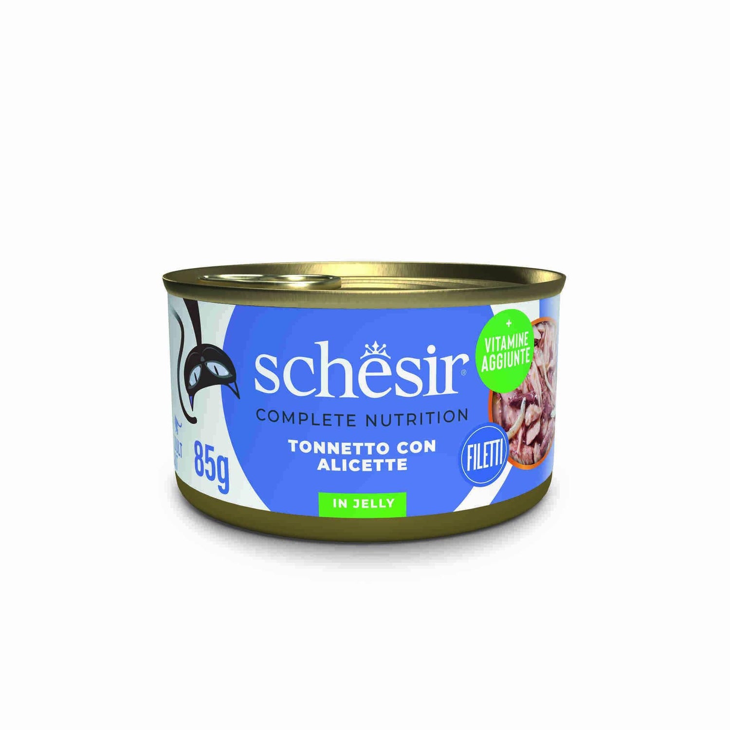 Comida Húmida para Gato Adulto Atum e Sardinha em Gelatina Schesir